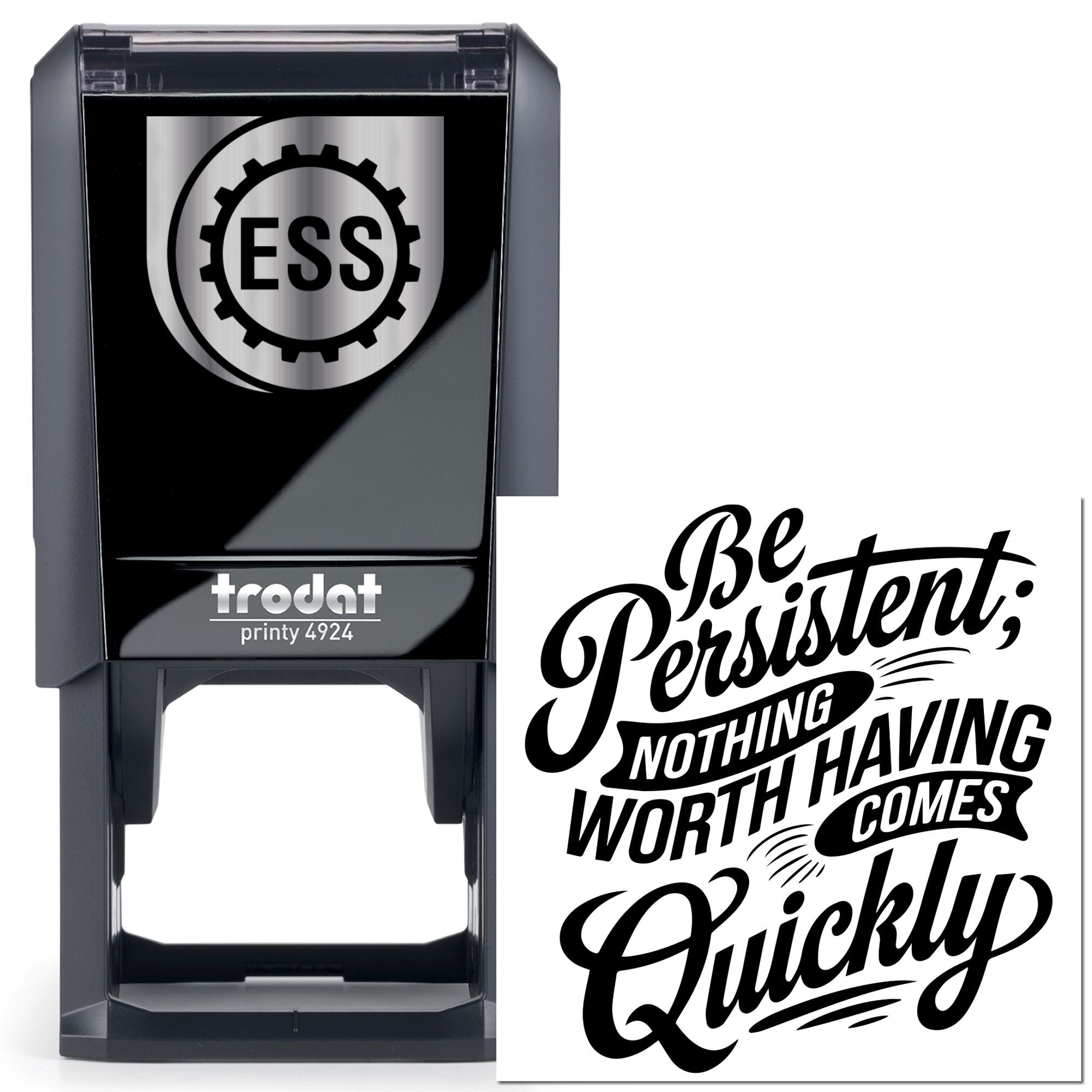 Self-Inking Motivational Quote Card Stamp