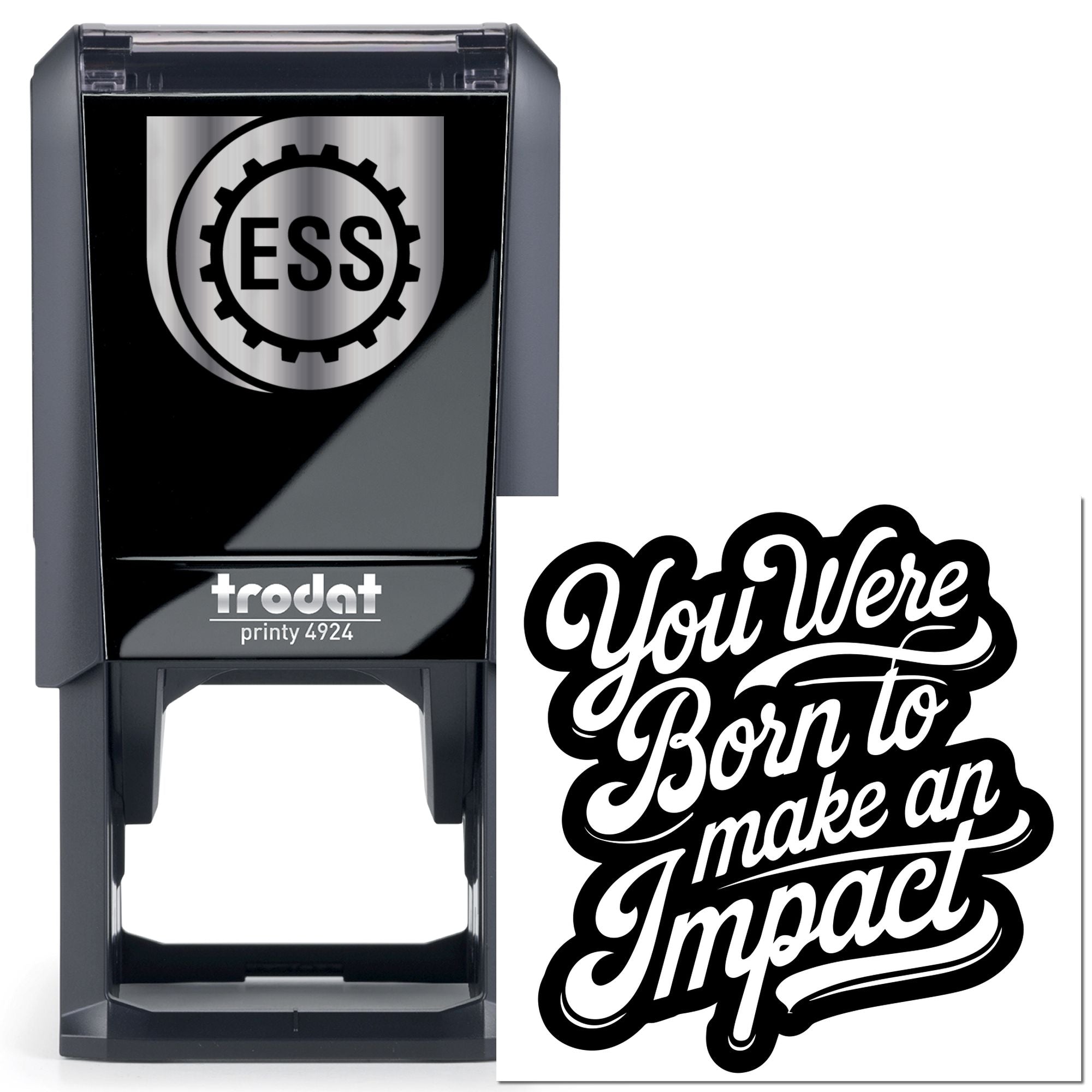 Self-Inking Inspirational Typography Card Making Stamp