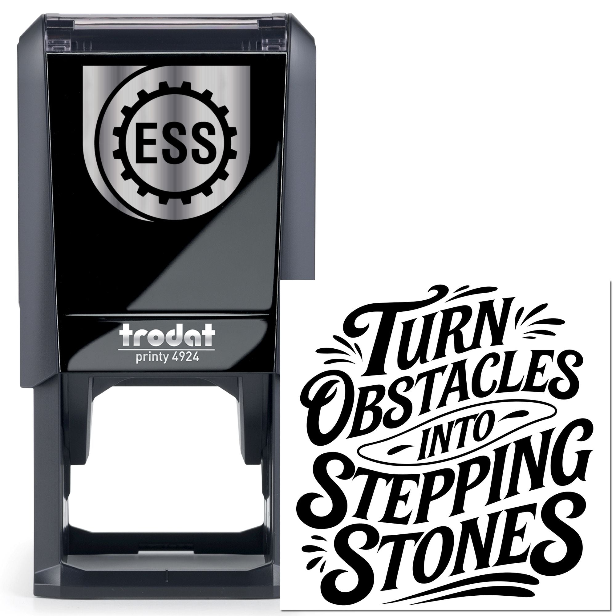 Self-Inking Motivational Typography Handcraft Stamp
