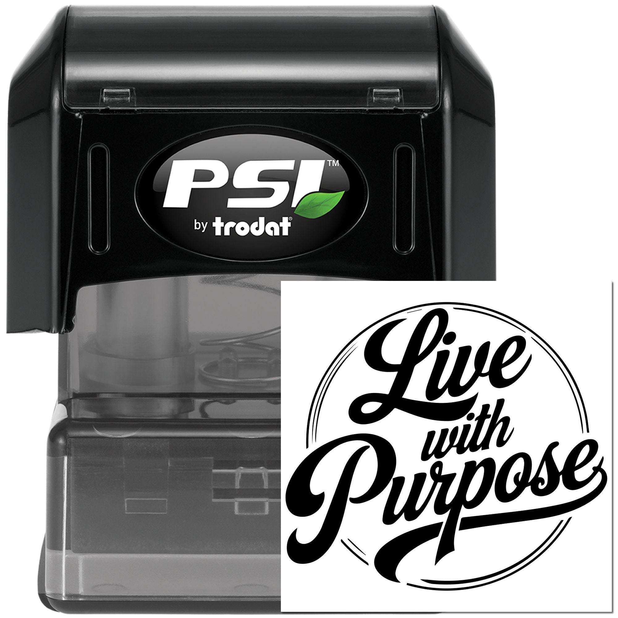 Pre-Inked Live With Purpose Papercraft Stamp