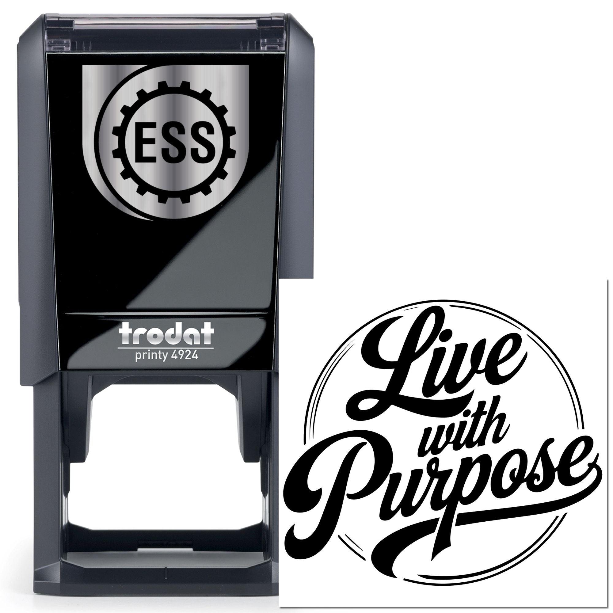 Self-Inking Purposeful Living Cardmaking Stamp
