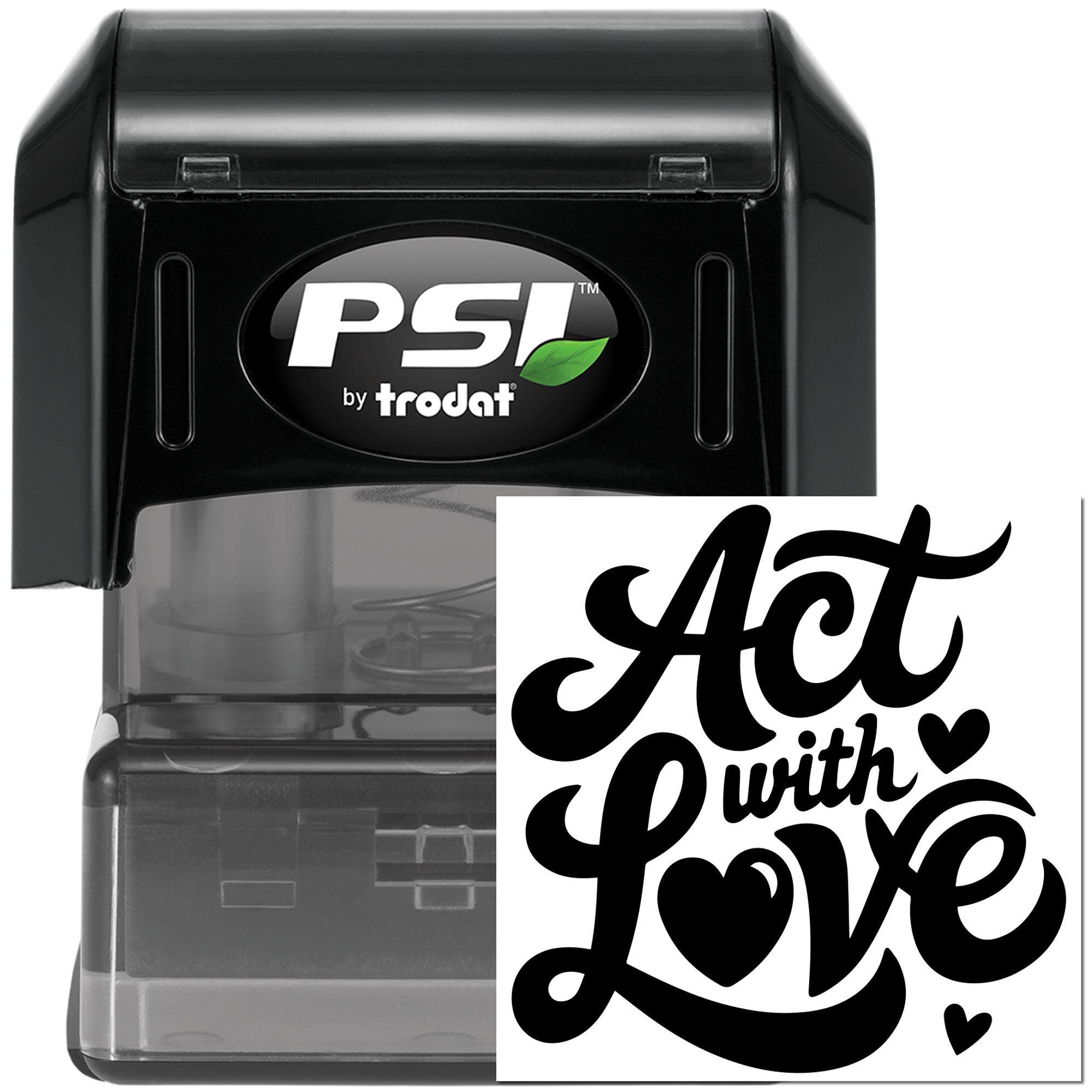 Pre-Inked Hot With Love Cardmaking Stamp