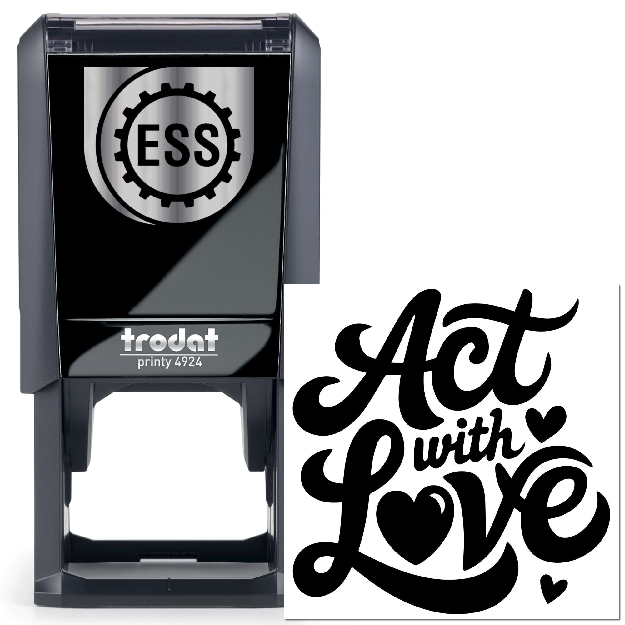 Self-Inking Hot Love Paper Goods Stamp