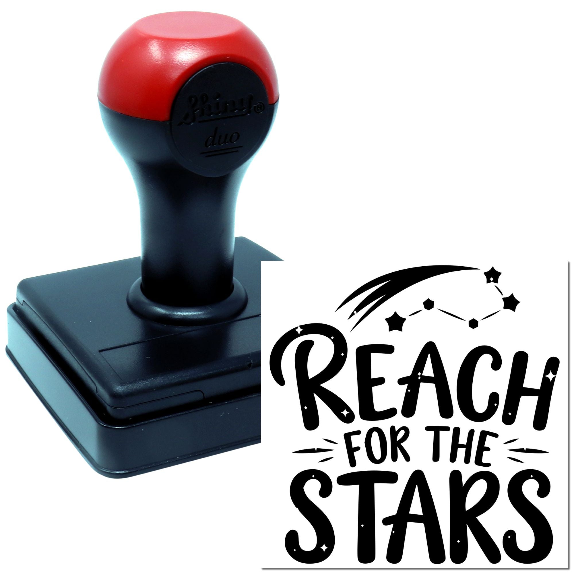 Duo Whimsical Cosmic Reach For Dreams Hand Stamp