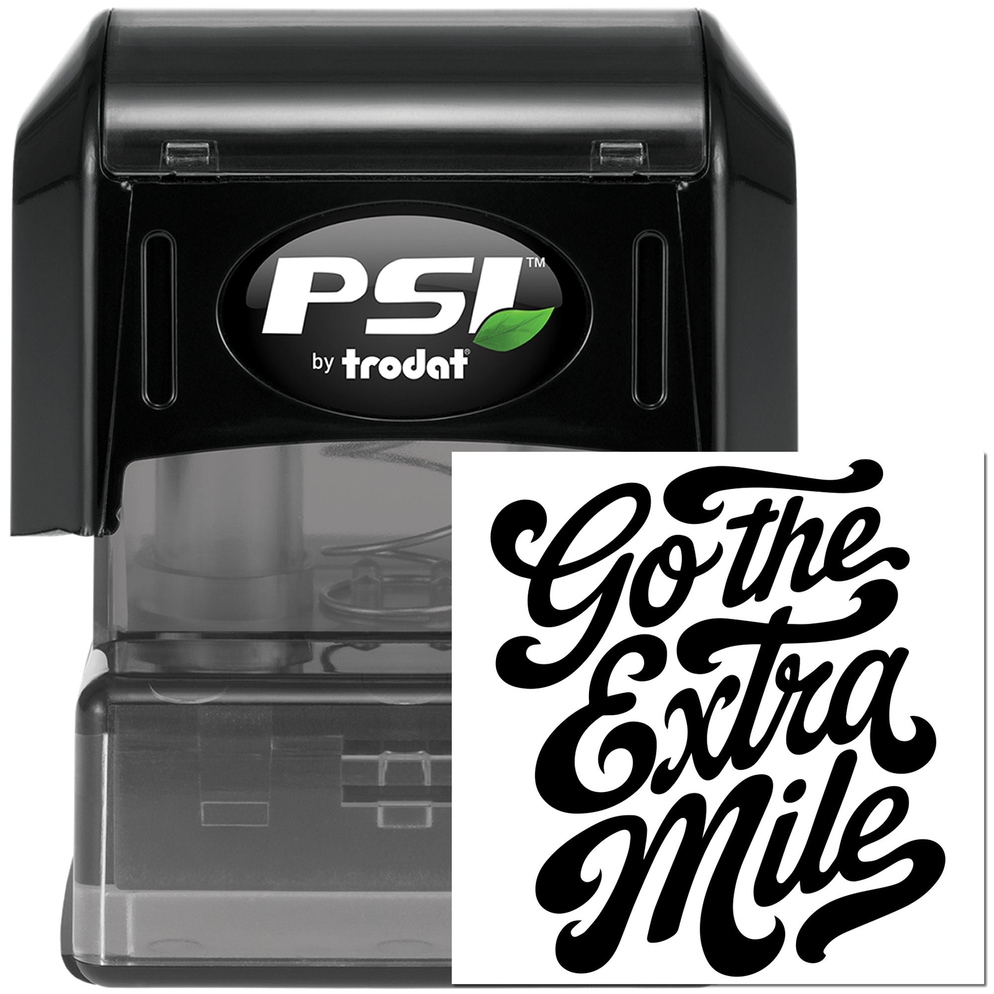 Pre-Inked Go Extra Mile Paper Goods Stamp