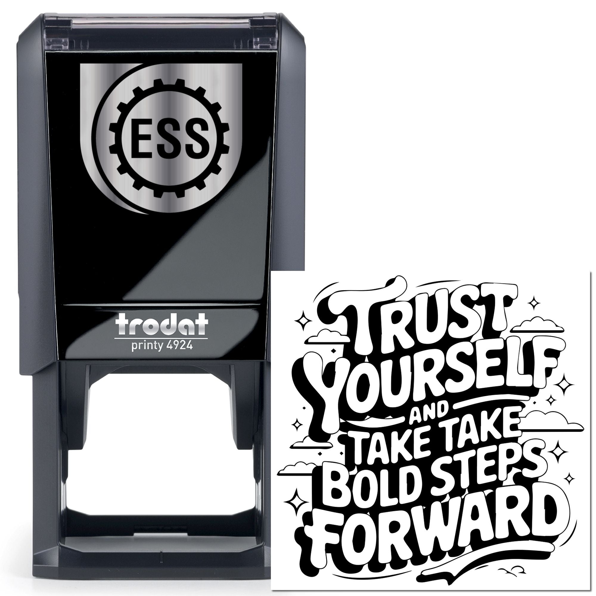 Self-Inking Self Confidence Tag Stamp