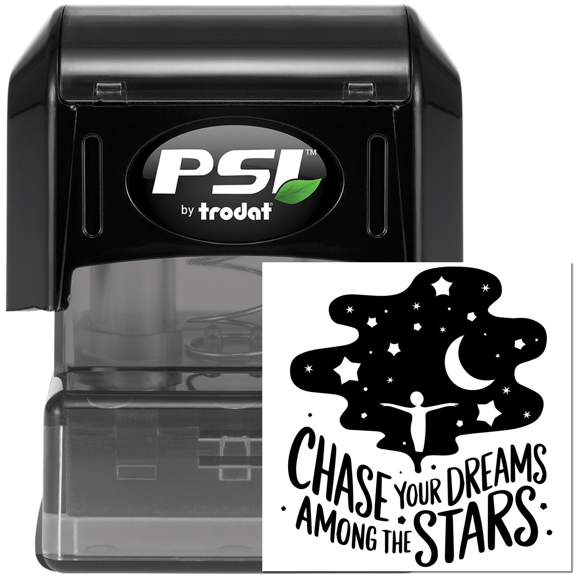 Pre-Inked Chase Your Dreams Tag Stamp