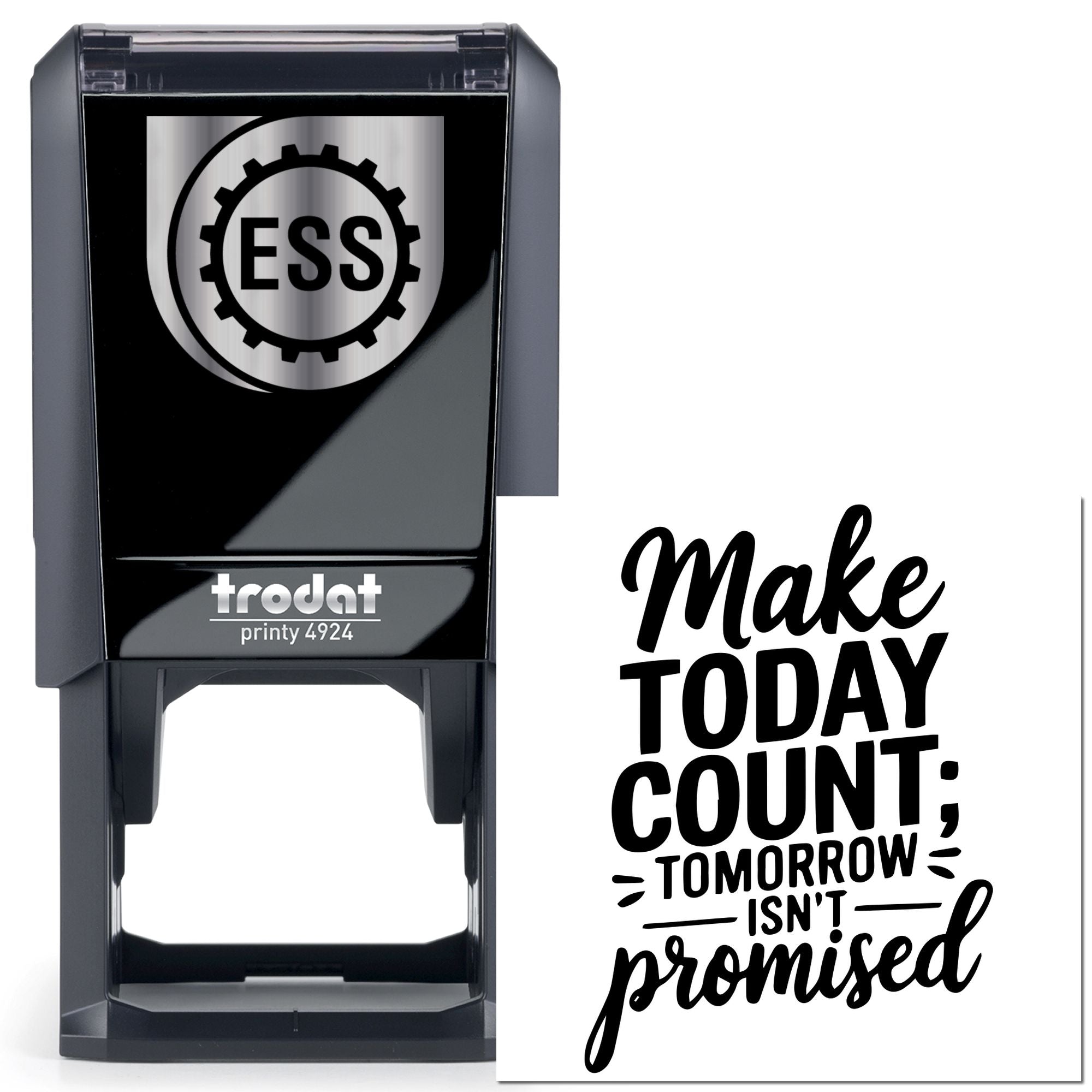 Self-Inking Motivational Quote Card Stamp