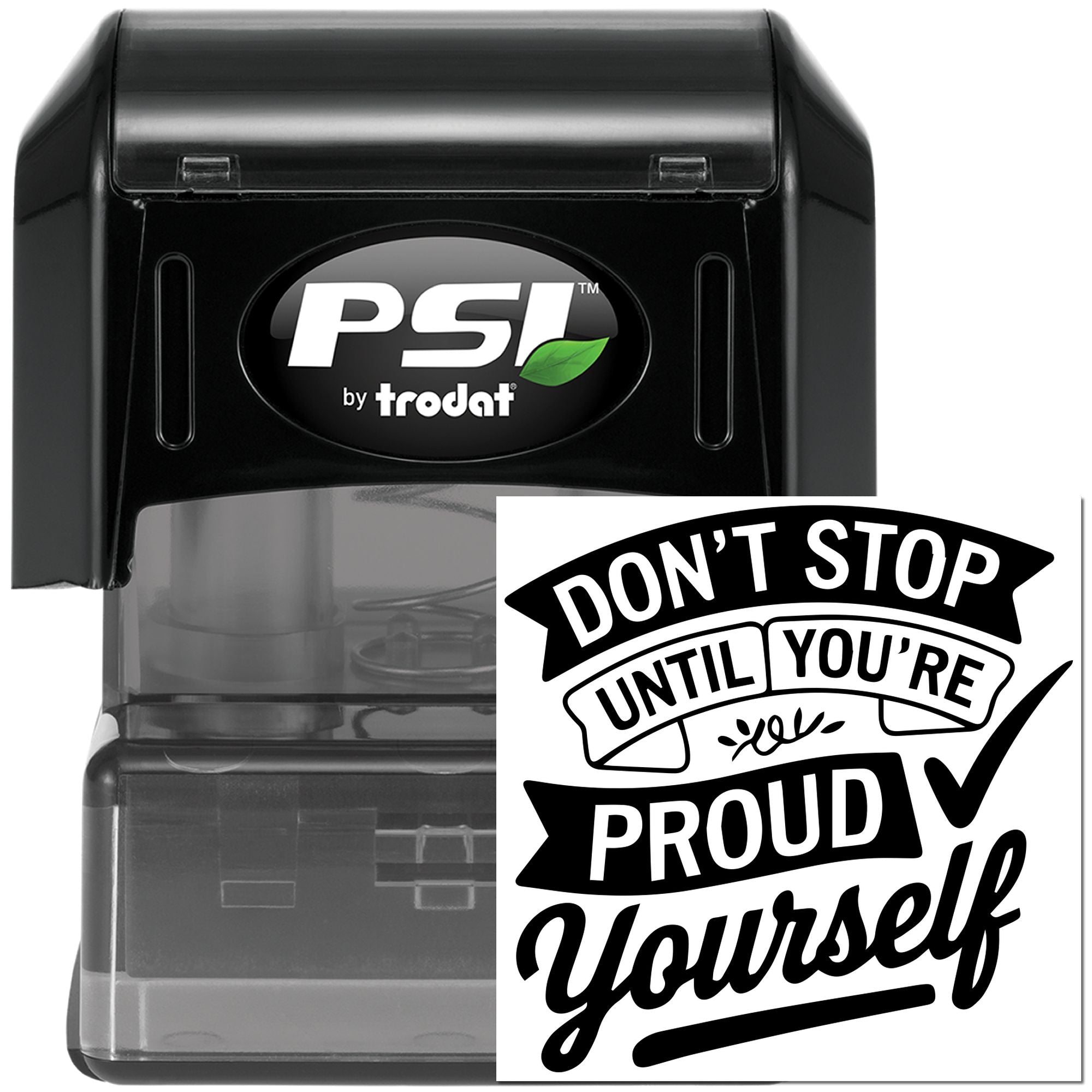 Pre-Inked Self Pride Quote Crafting Stamp