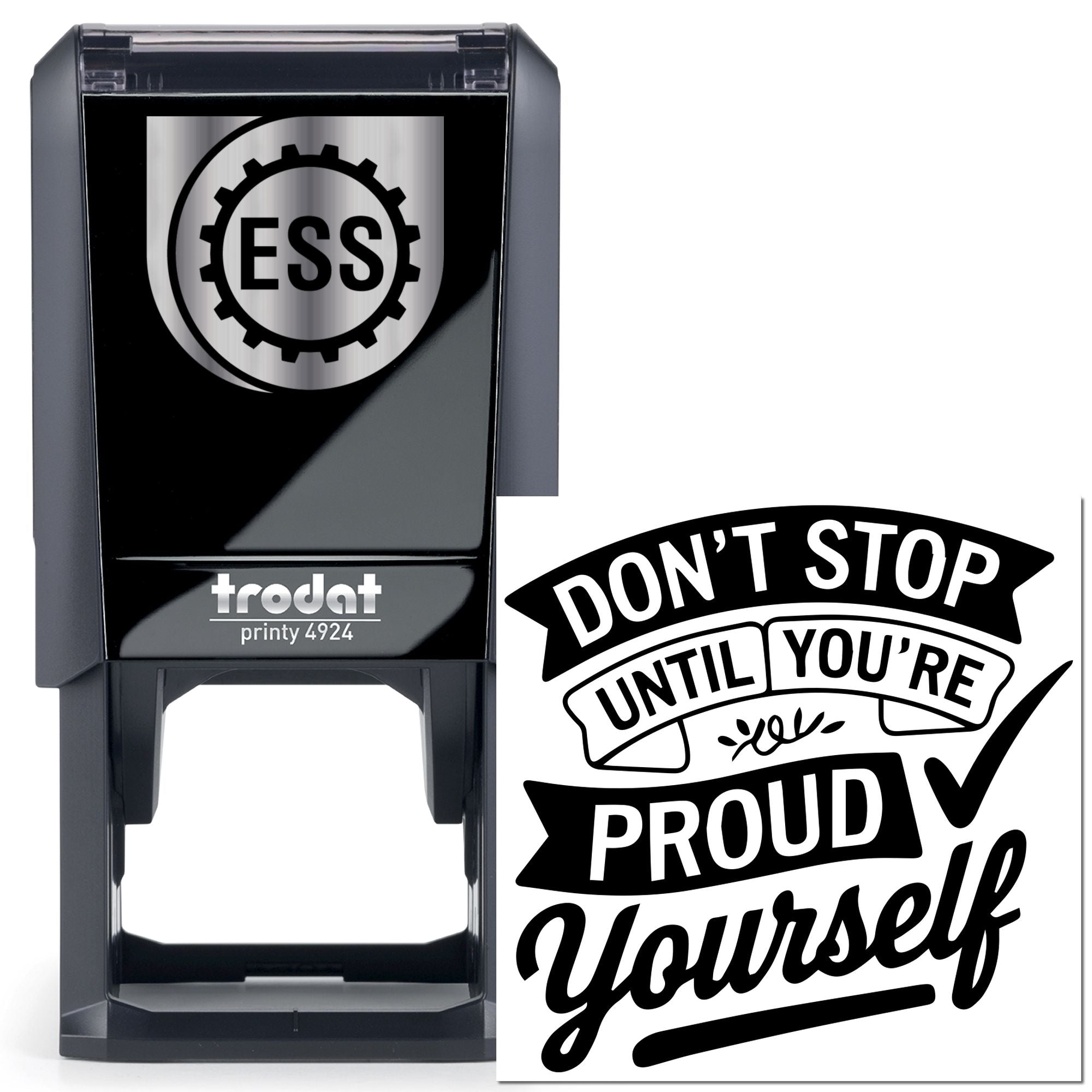 Self-Inking Motivational Poster Card Making Stamp