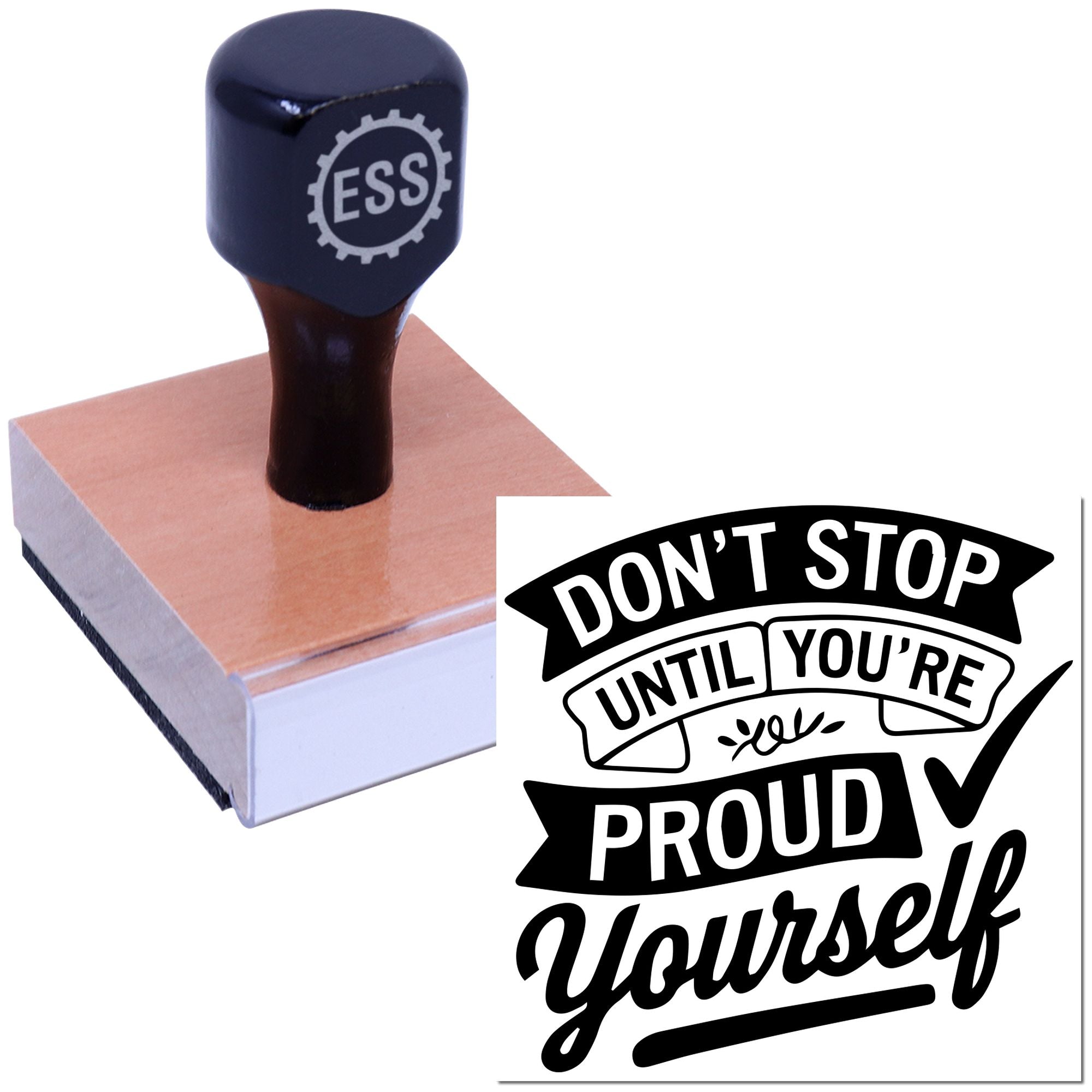 Persistence To Pride Paper Craft Rubber Stamp