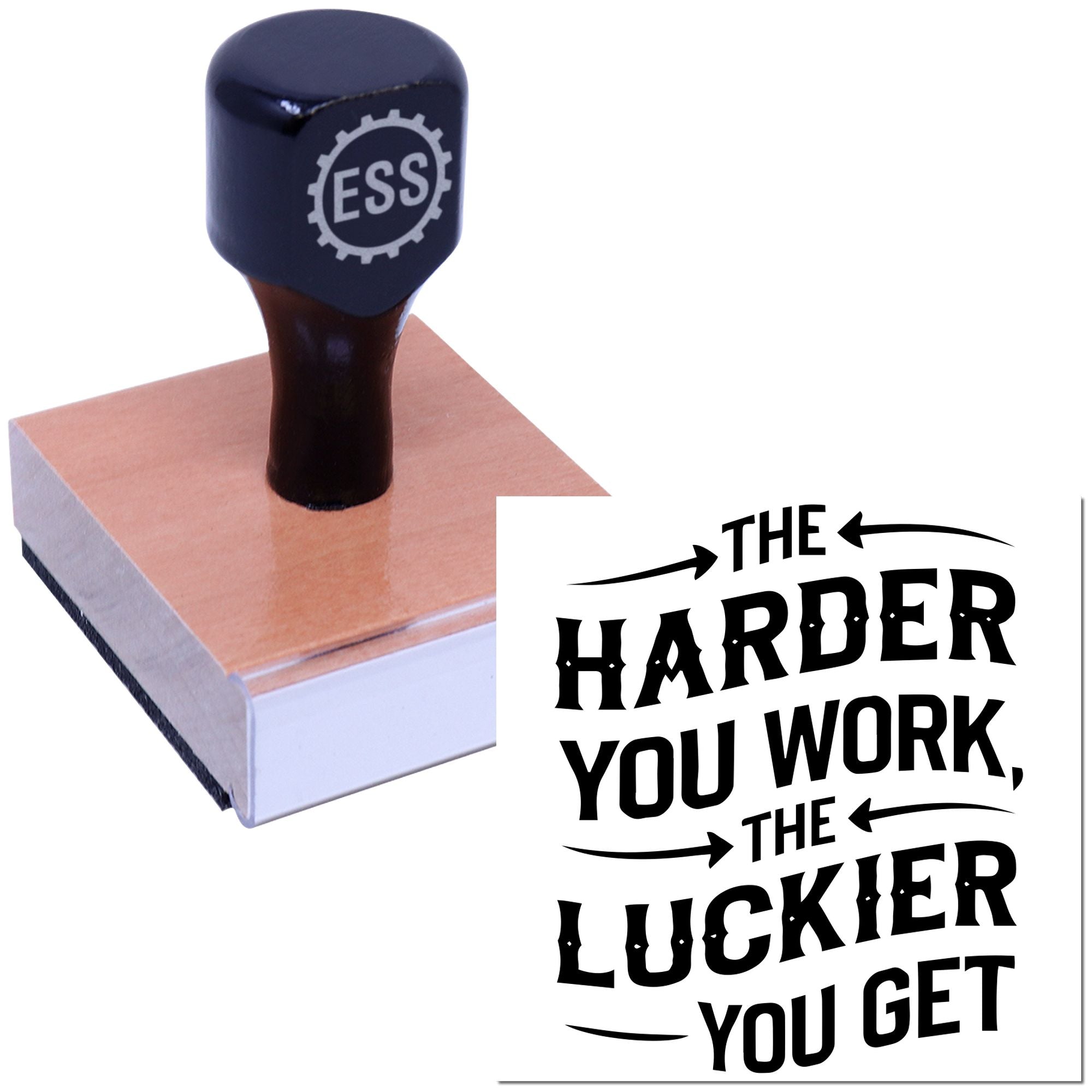 Effort Breeds Luck Paper Craft Rubber Stamp