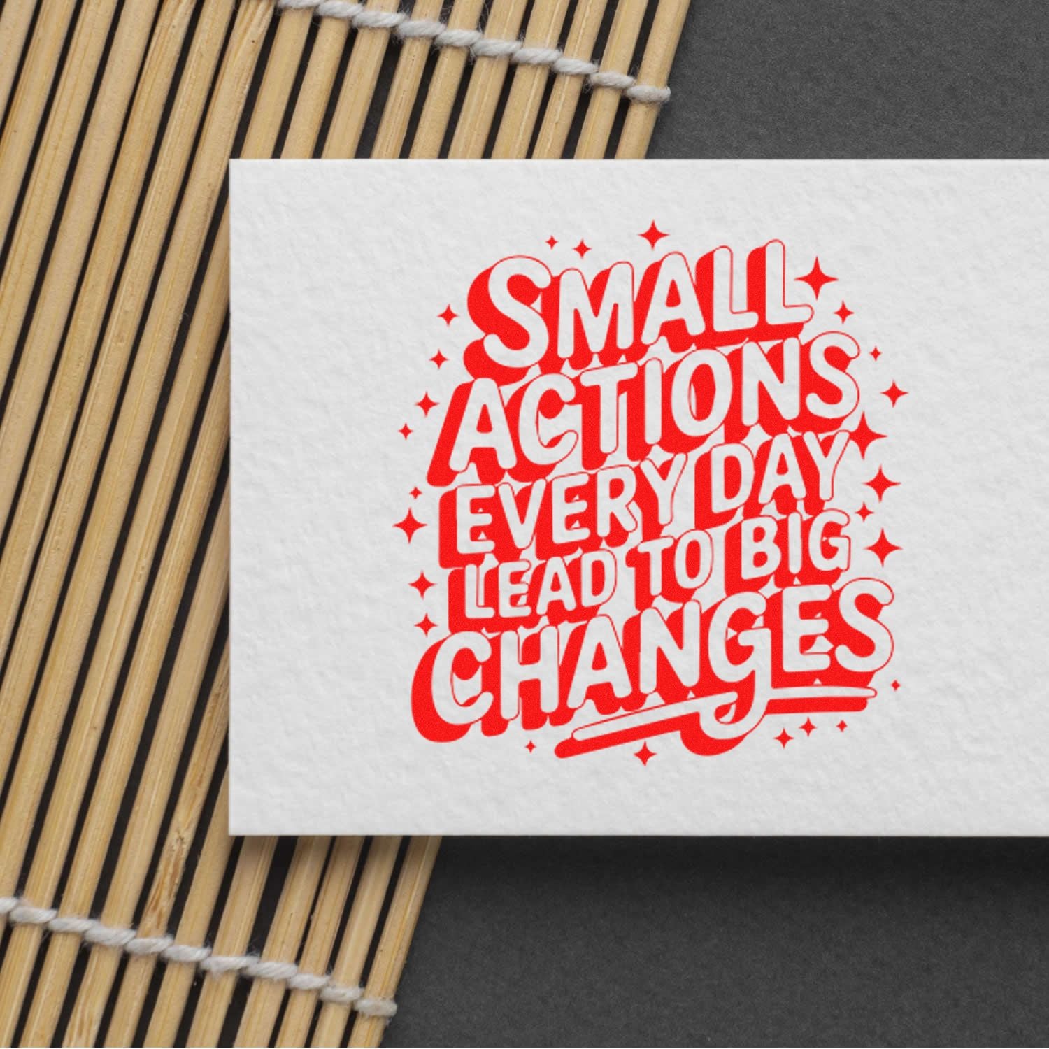 Self-Inking Motivational Quote Party Favor Stamp