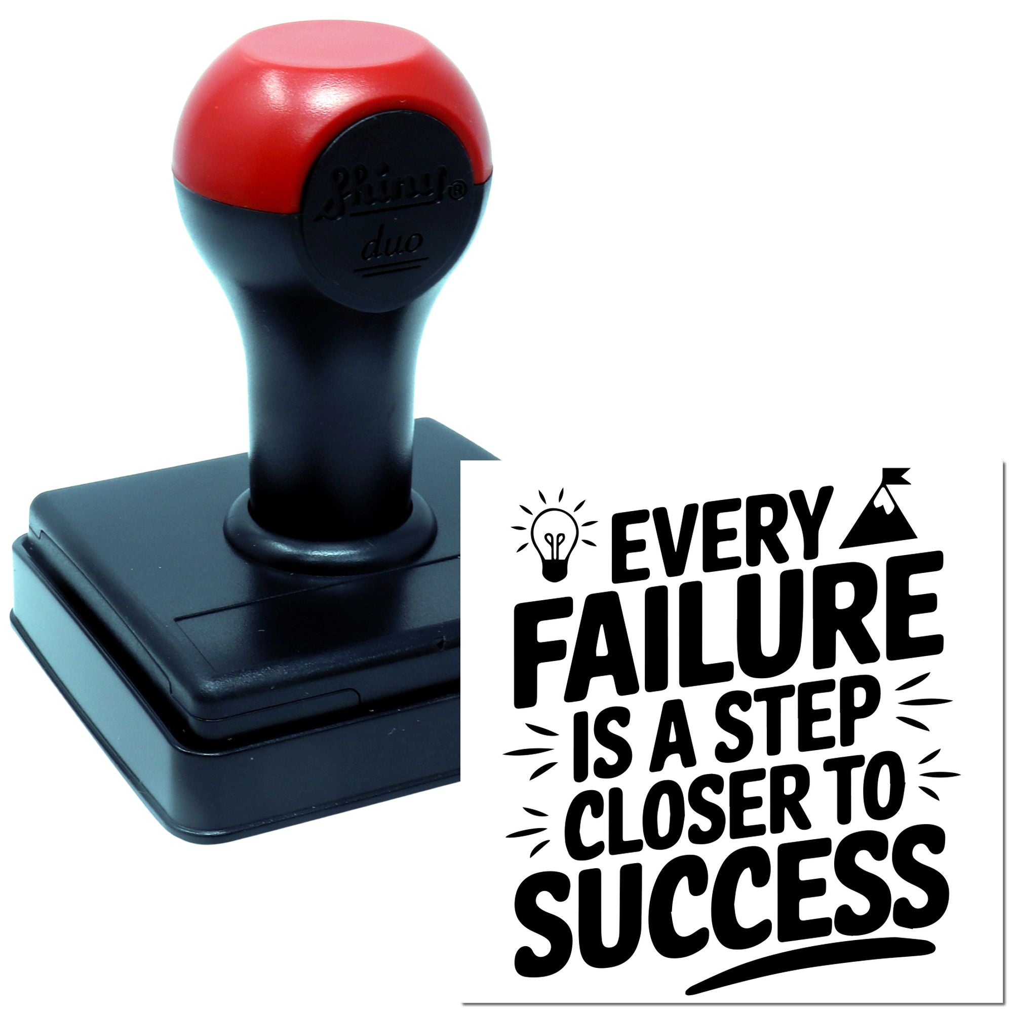 Duo Steps From Failure To Success Hand Stamp