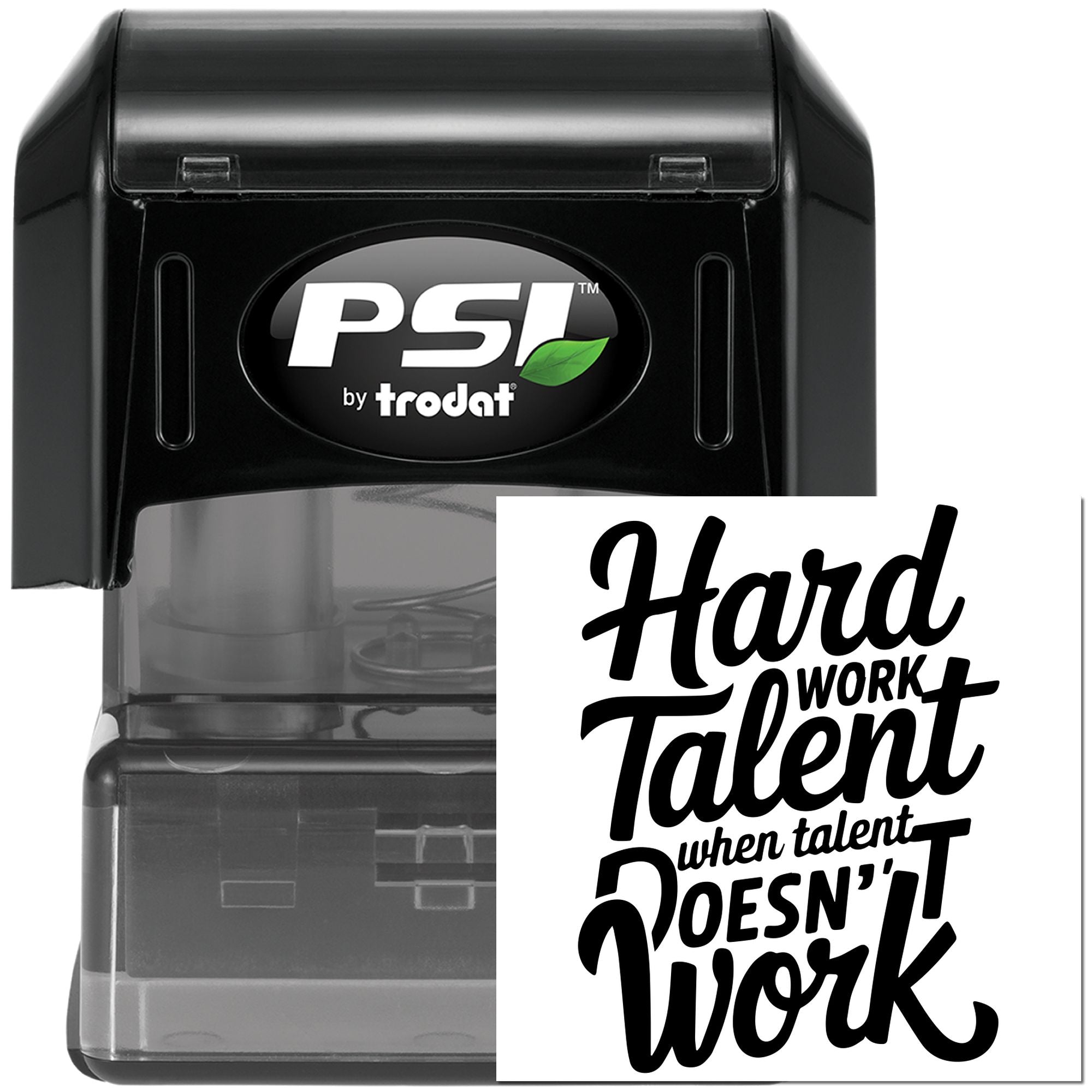 Pre-Inked Hard Work Talent Crafting Stamp