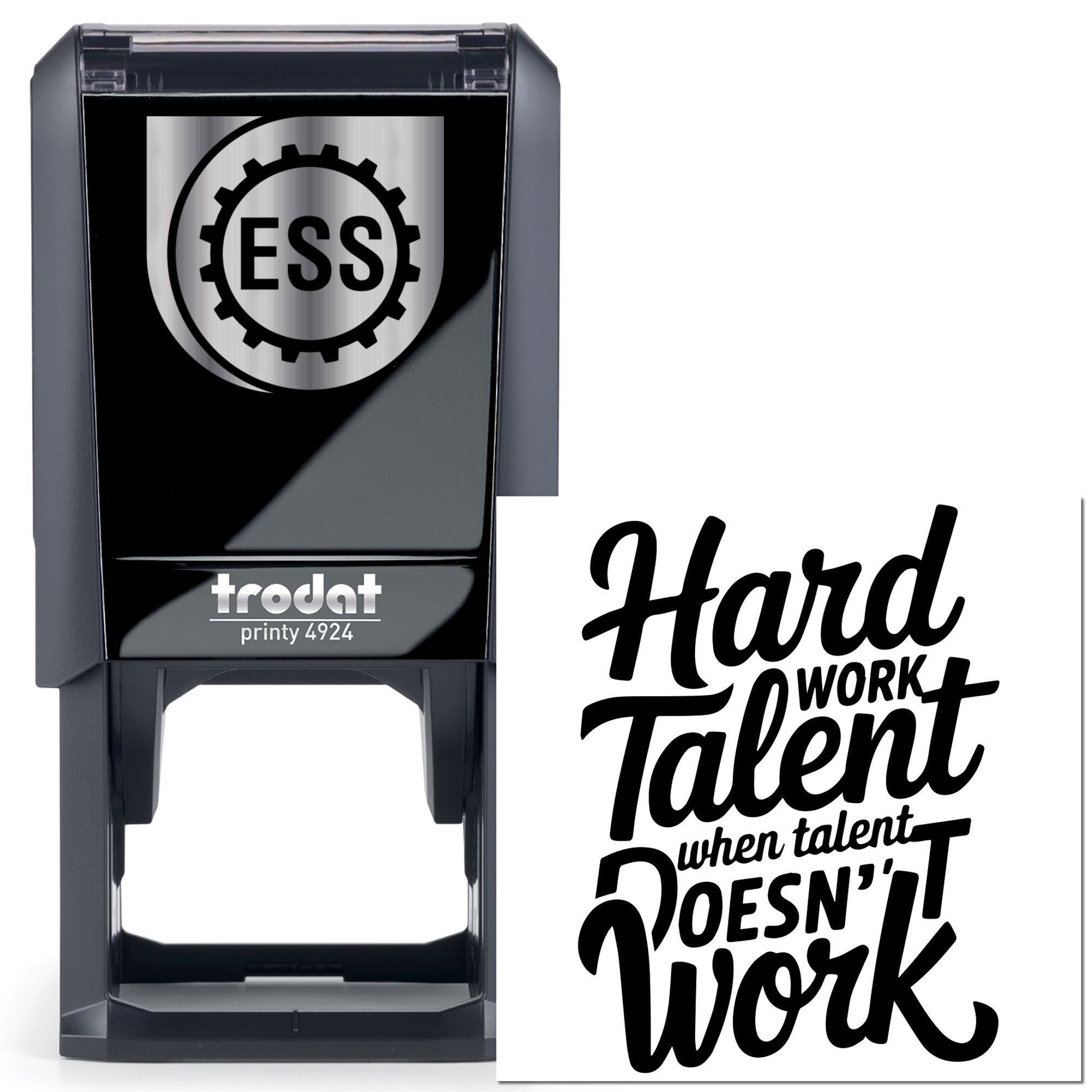 Self-Inking Motivational Quote Card Making Stamp