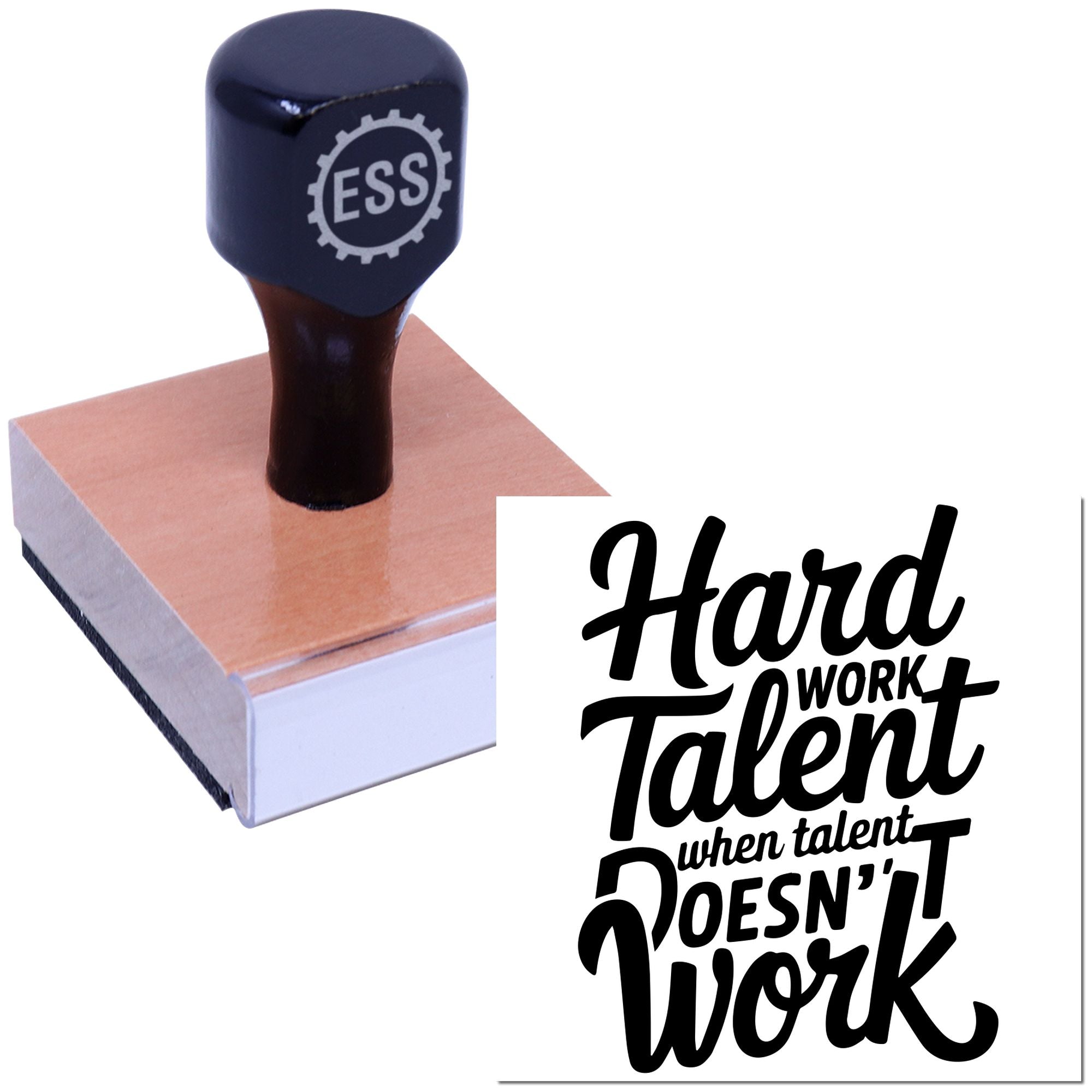Effort Beats Talent Paper Craft Rubber Stamp