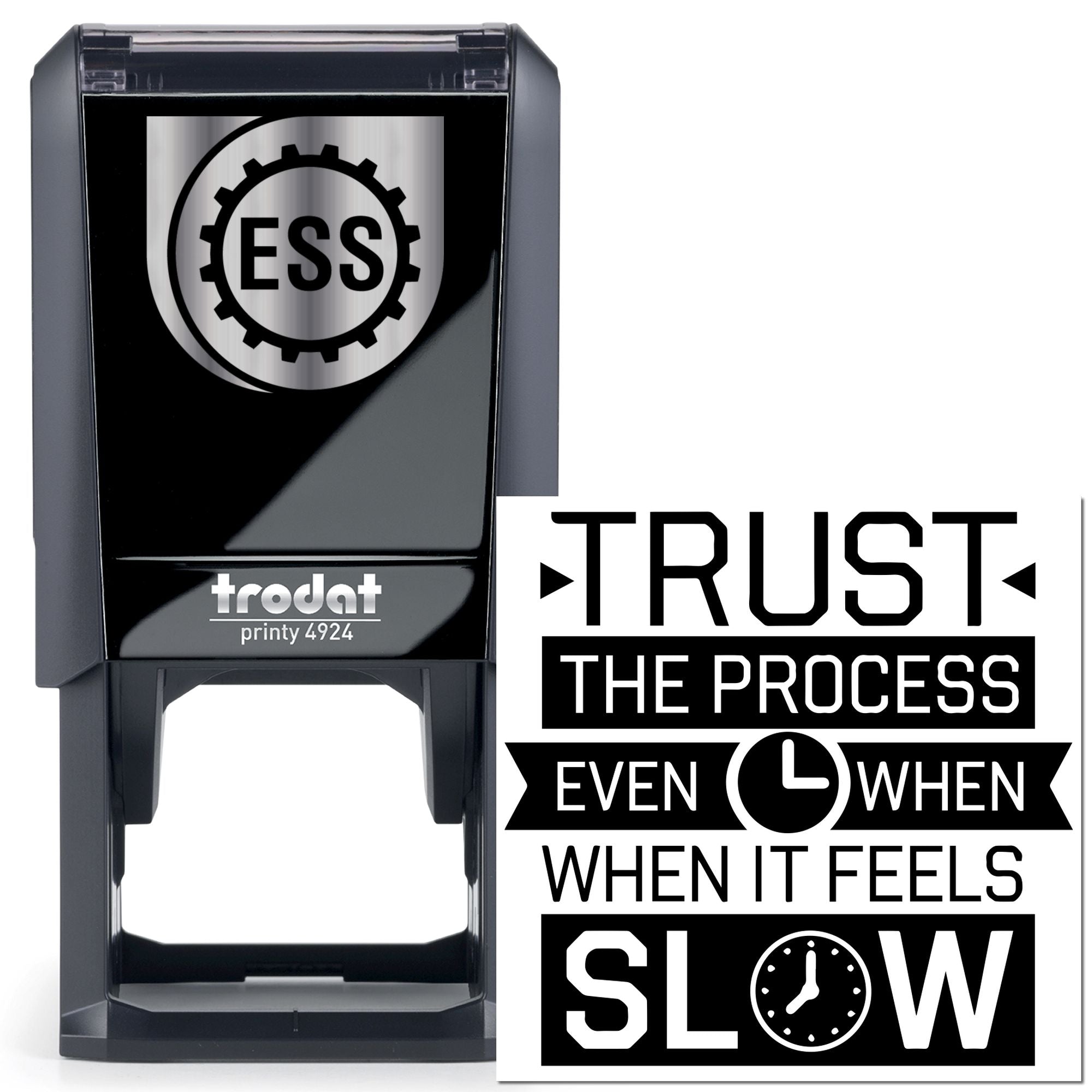 Self-Inking Slow Progress Paper Craft Stamp