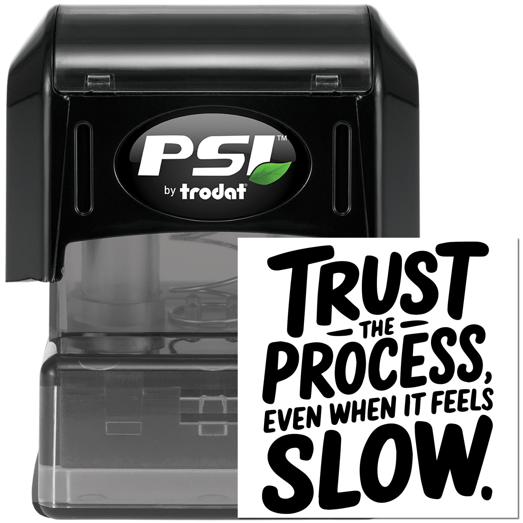 Pre-Inked Motivational Quote Poster Card Making Stamp