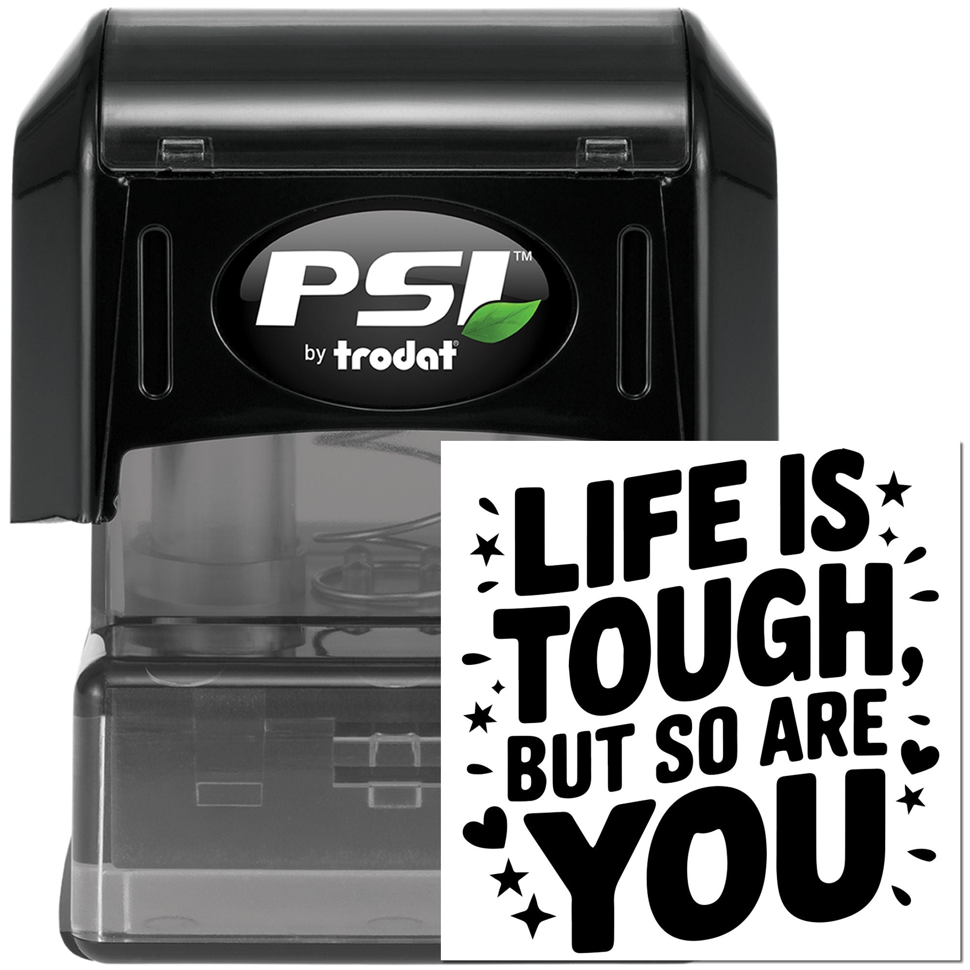 Pre-Inked Life Is Tough Paper Craft Stamp