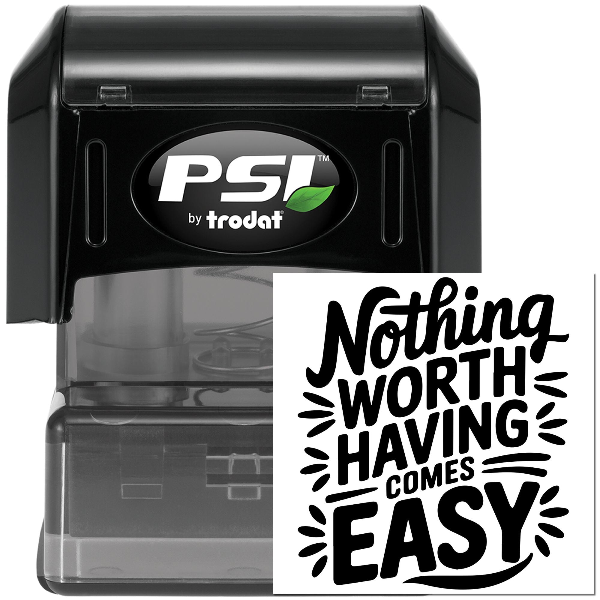 Pre-Inked Nothing Worth Having Cardmaking Stamp