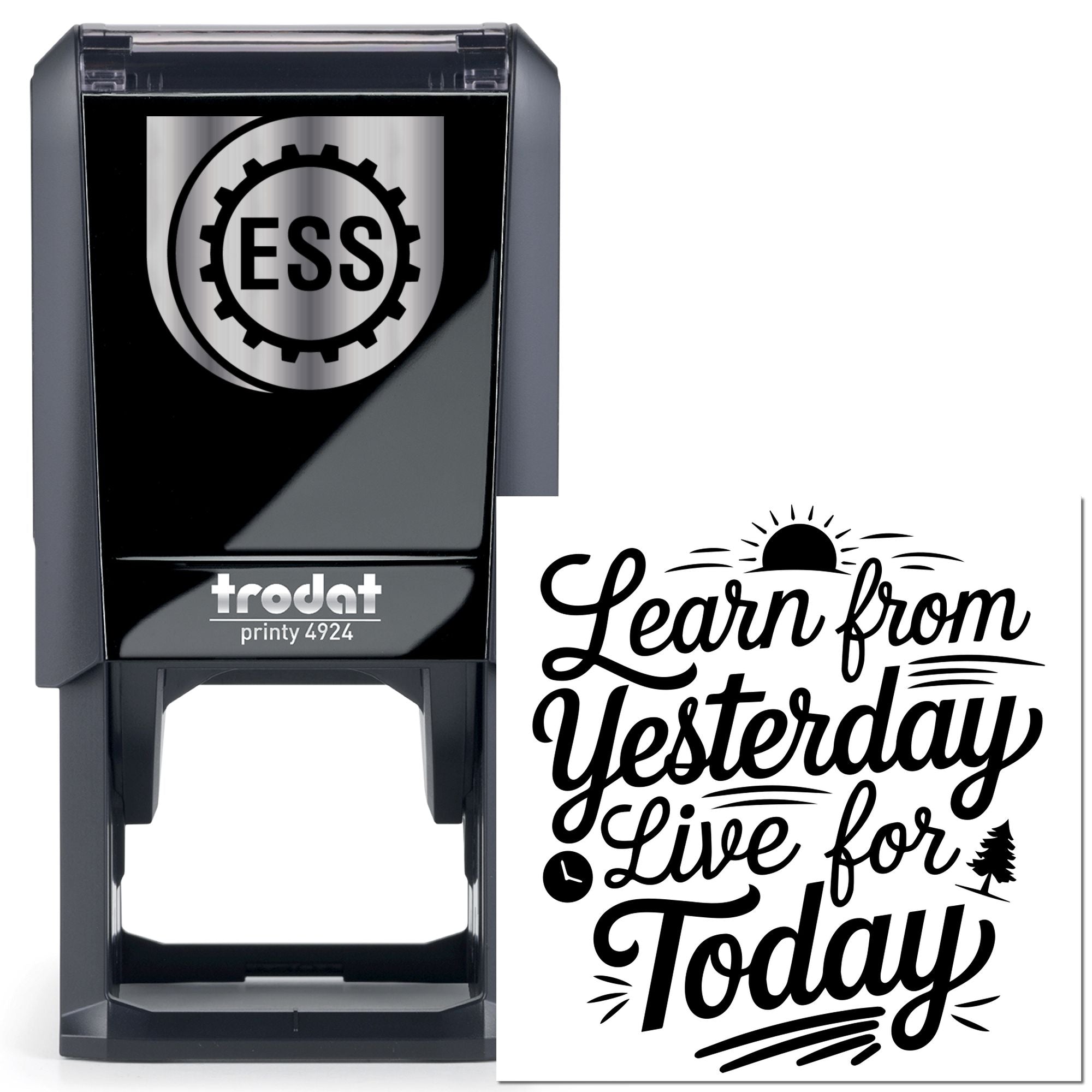 Self-Inking Motivational Quote Greeting Card Stamp
