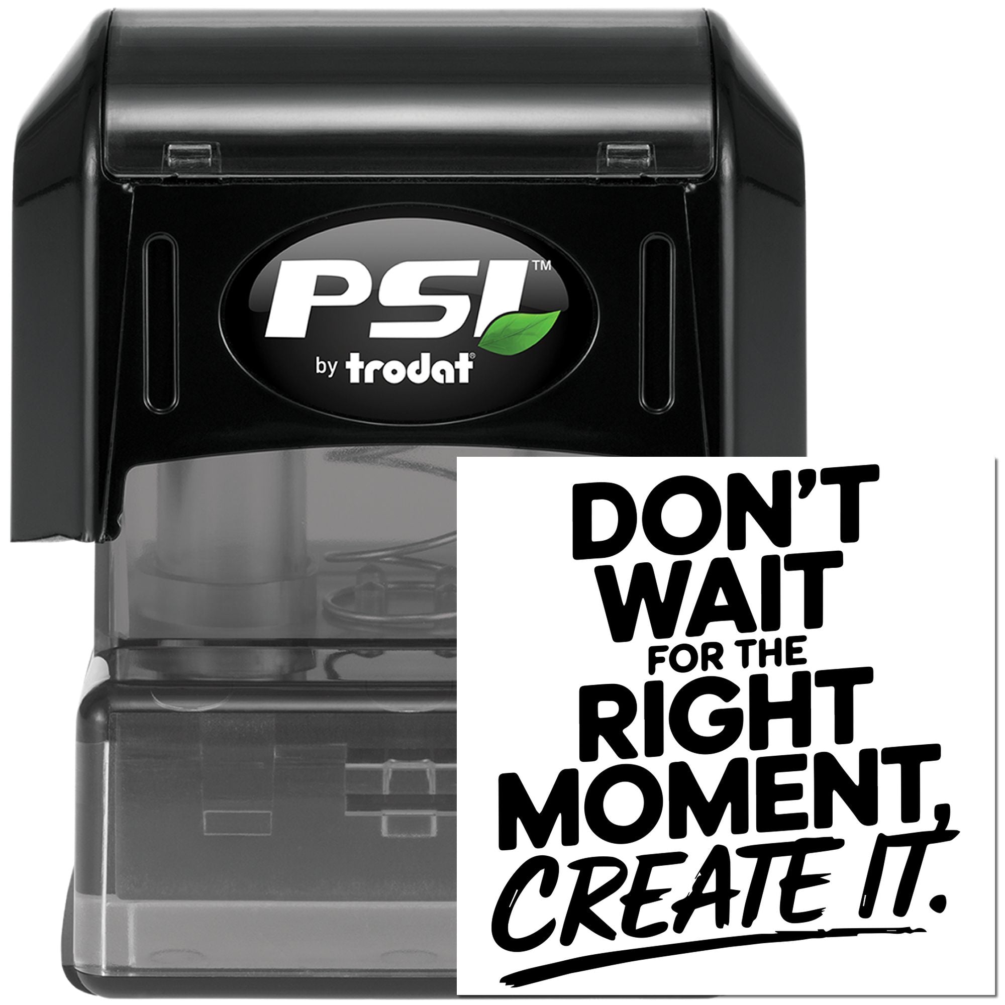 Pre-Inked Create The Moment Note Card Stamp