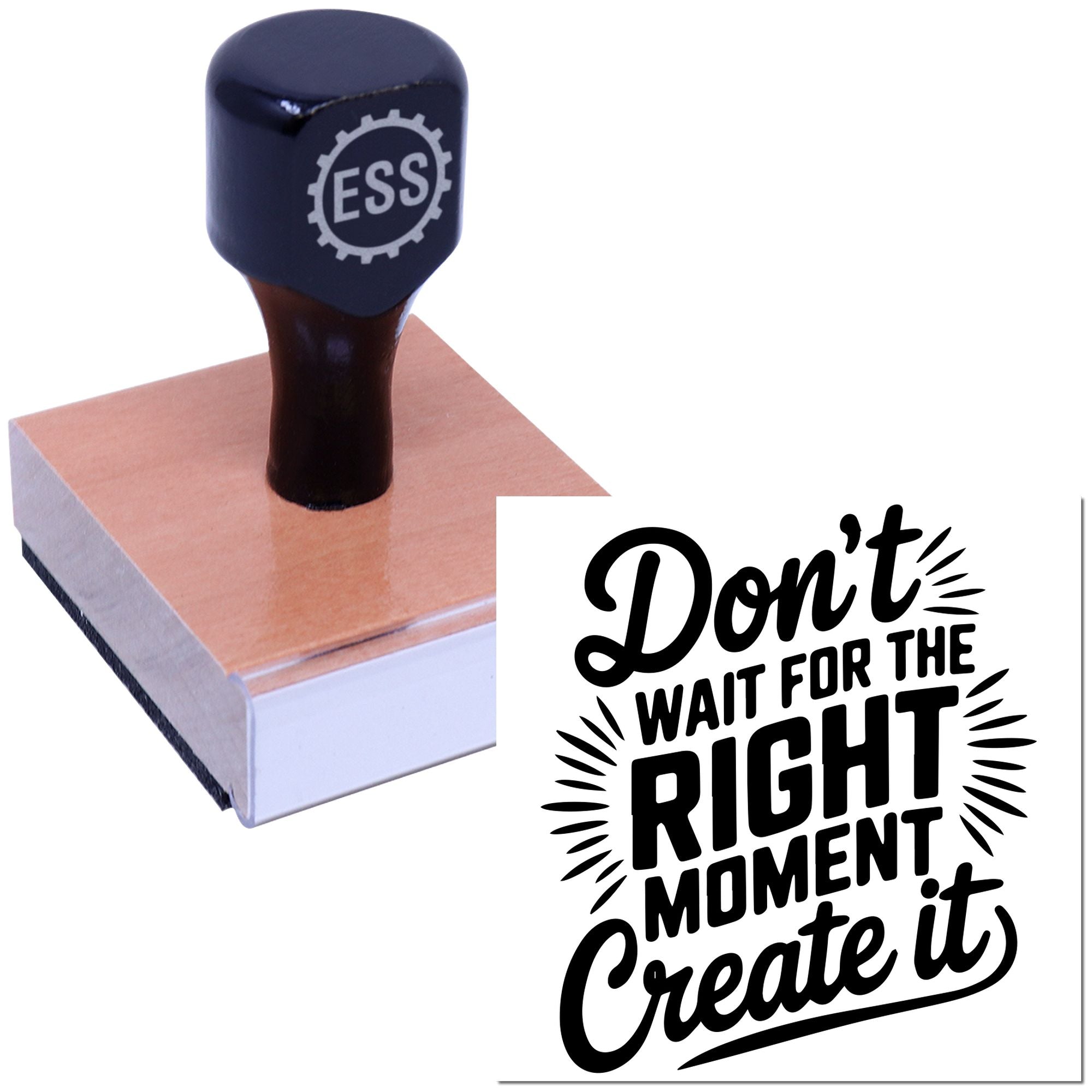 Create Your Moment Favor Tag Rubber Stamp