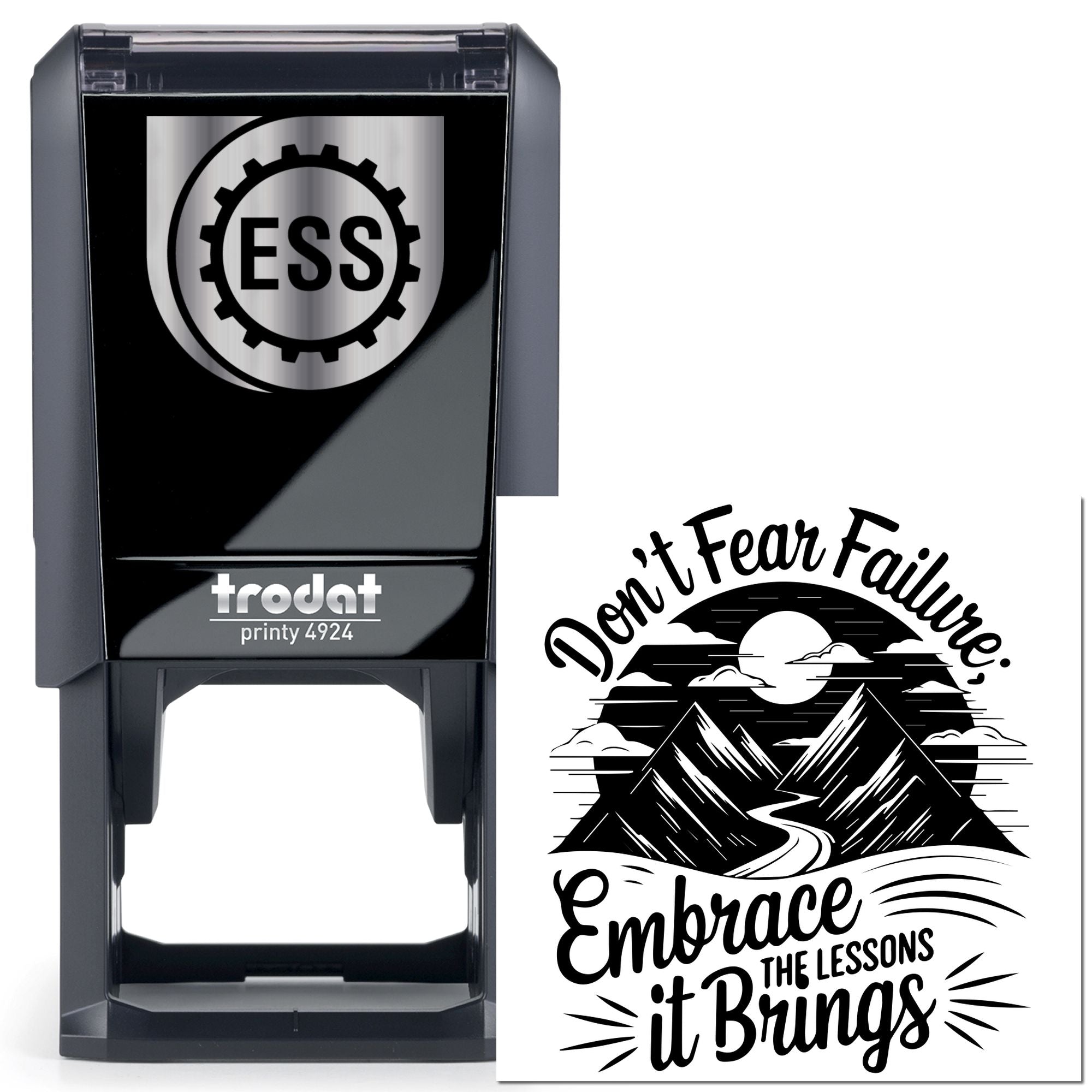 Self-Inking Mountain Motivation Craft Stamp