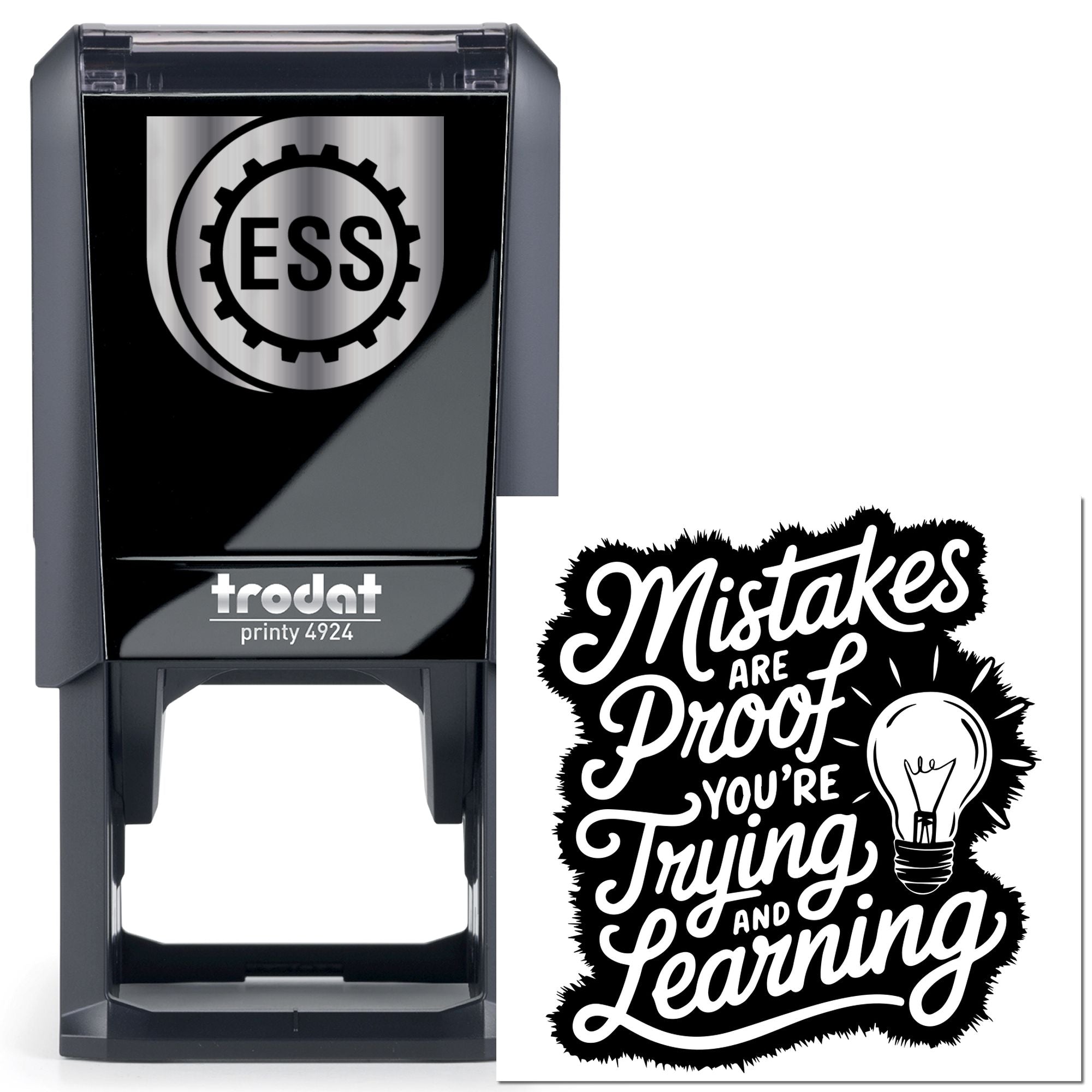 Self-Inking Learning Mistakes Scrapbooking Stamp