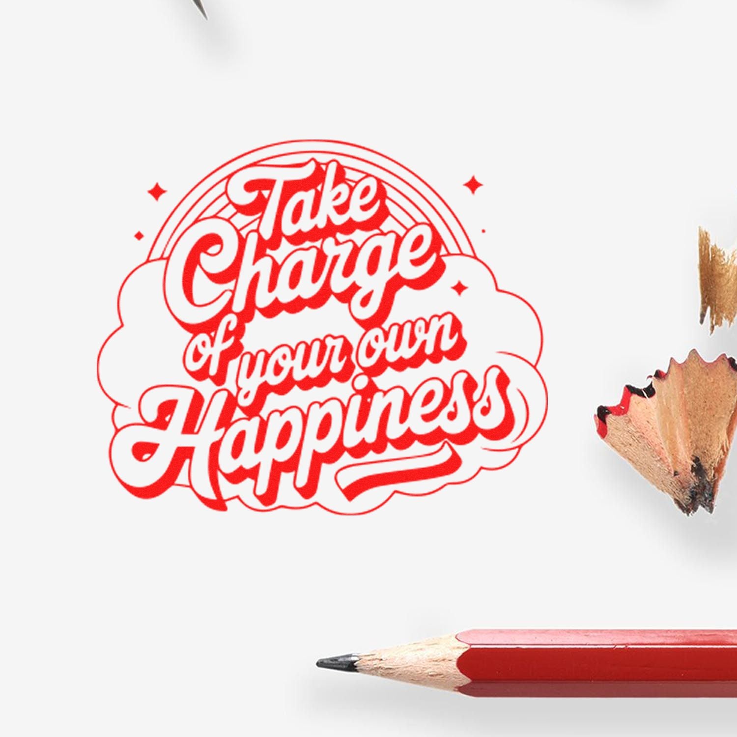 Duo Take Charge Own Your Happiness Hand Stamp