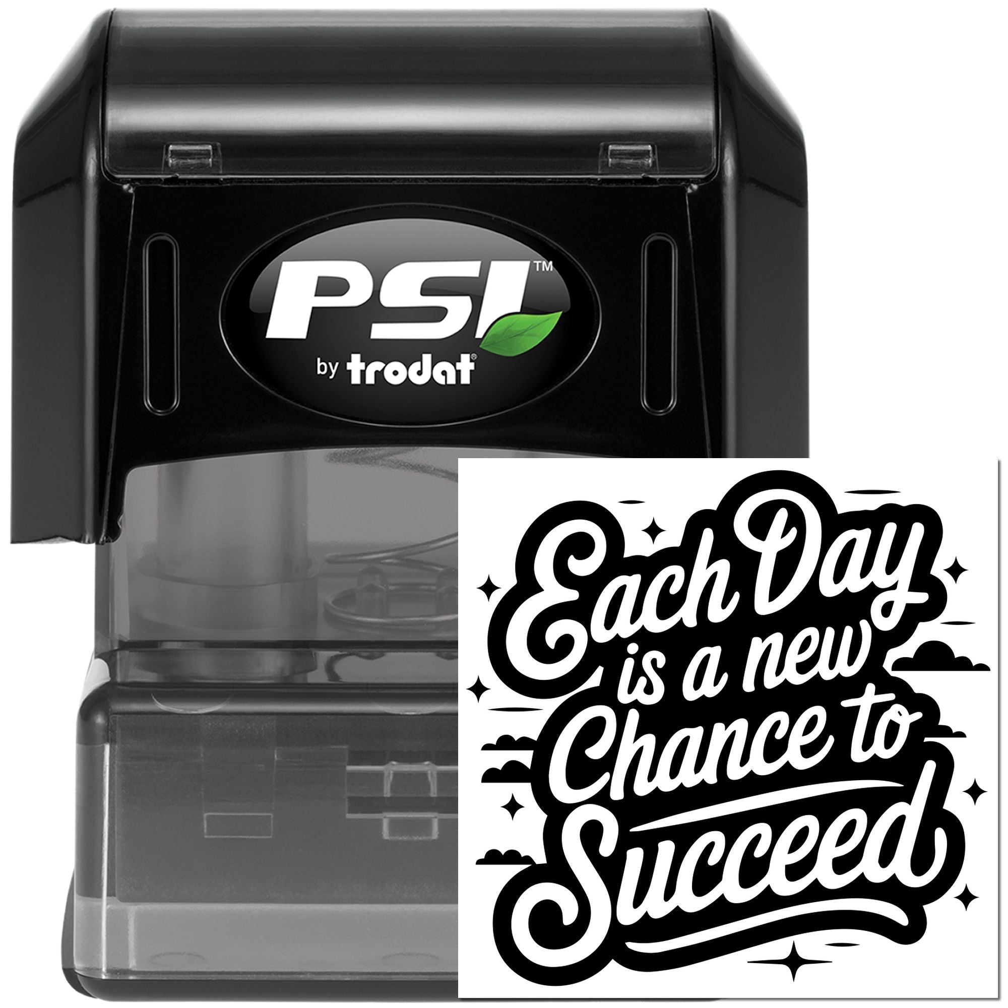 Pre-Inked Motivational Poster Design Paper Craft Stamp