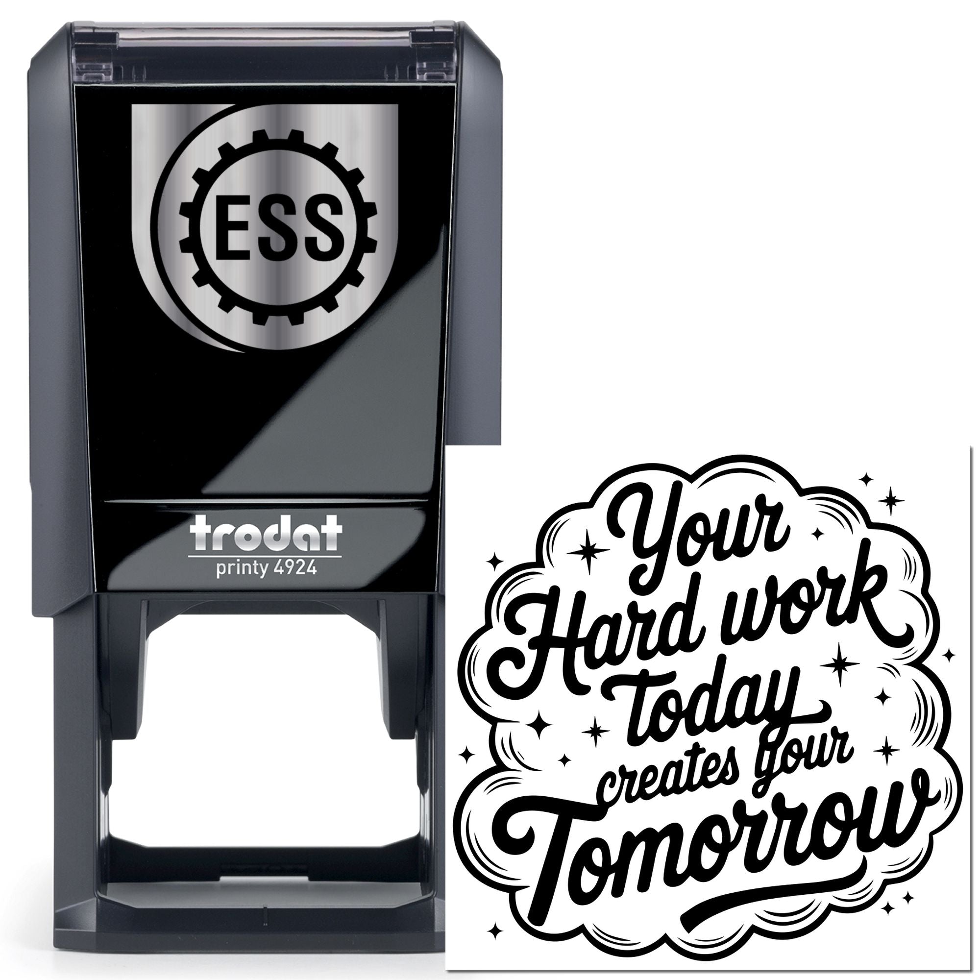 Self-Inking Motivational Poster Mini Card Stamp