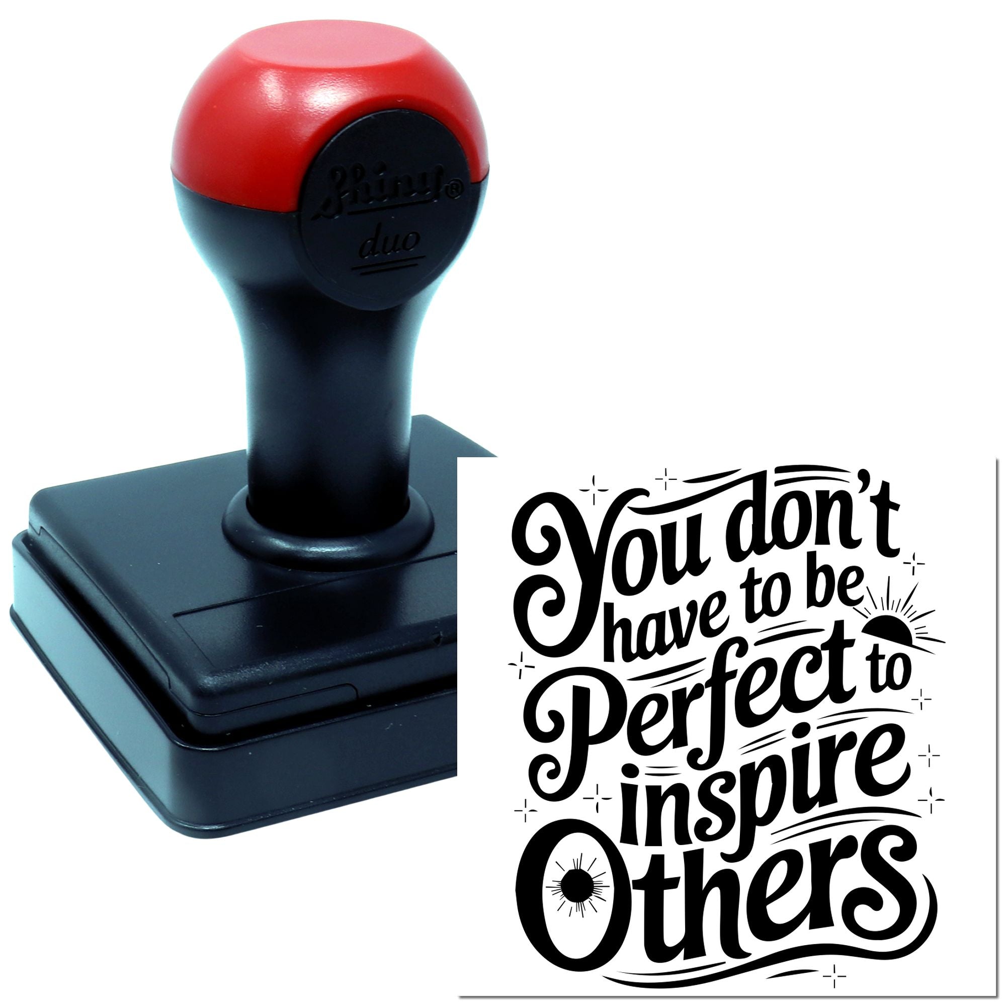 Duo Imperfect People Inspire Others Daily Hand Stamp