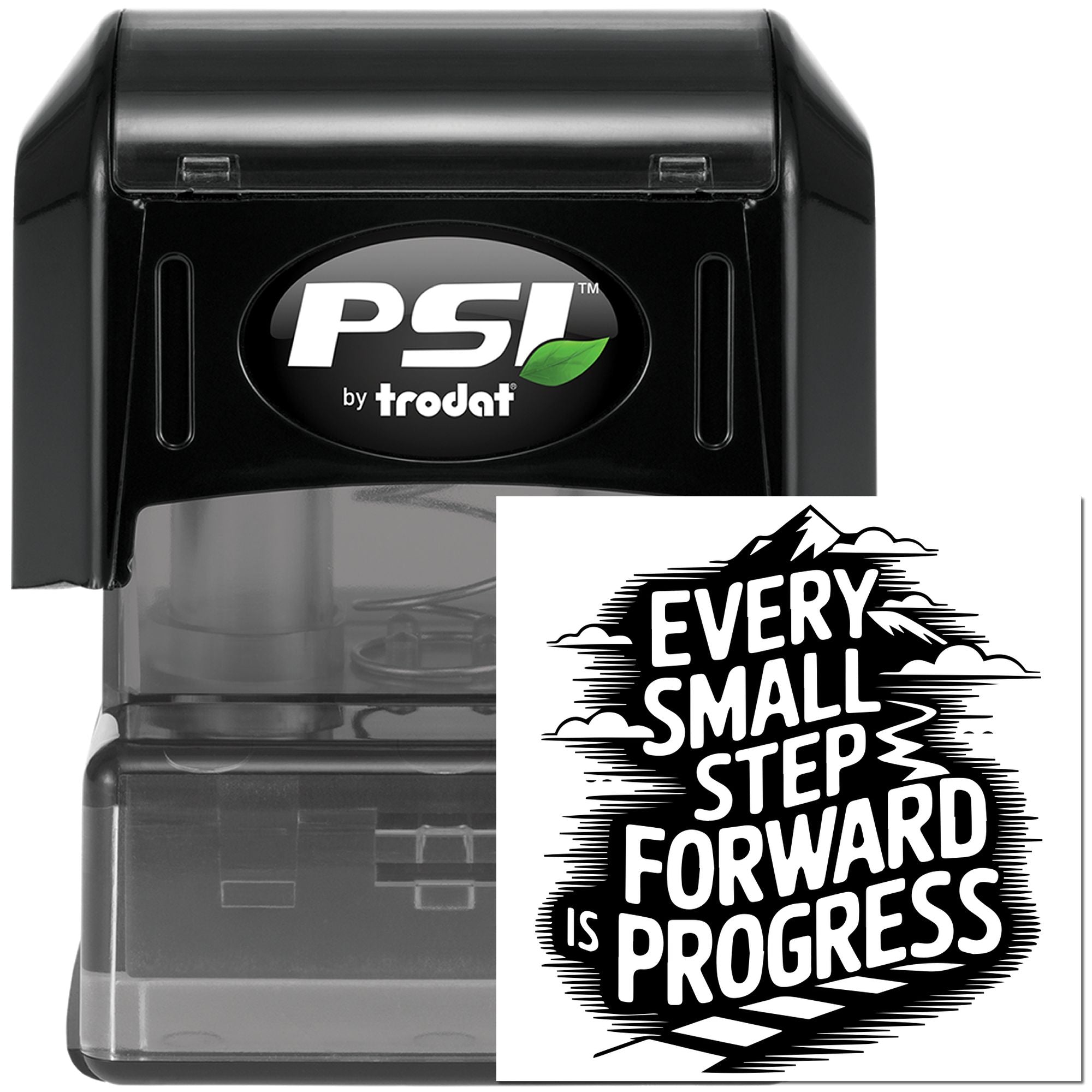 Pre-Inked Small Steps Forward Party Favor Stamp