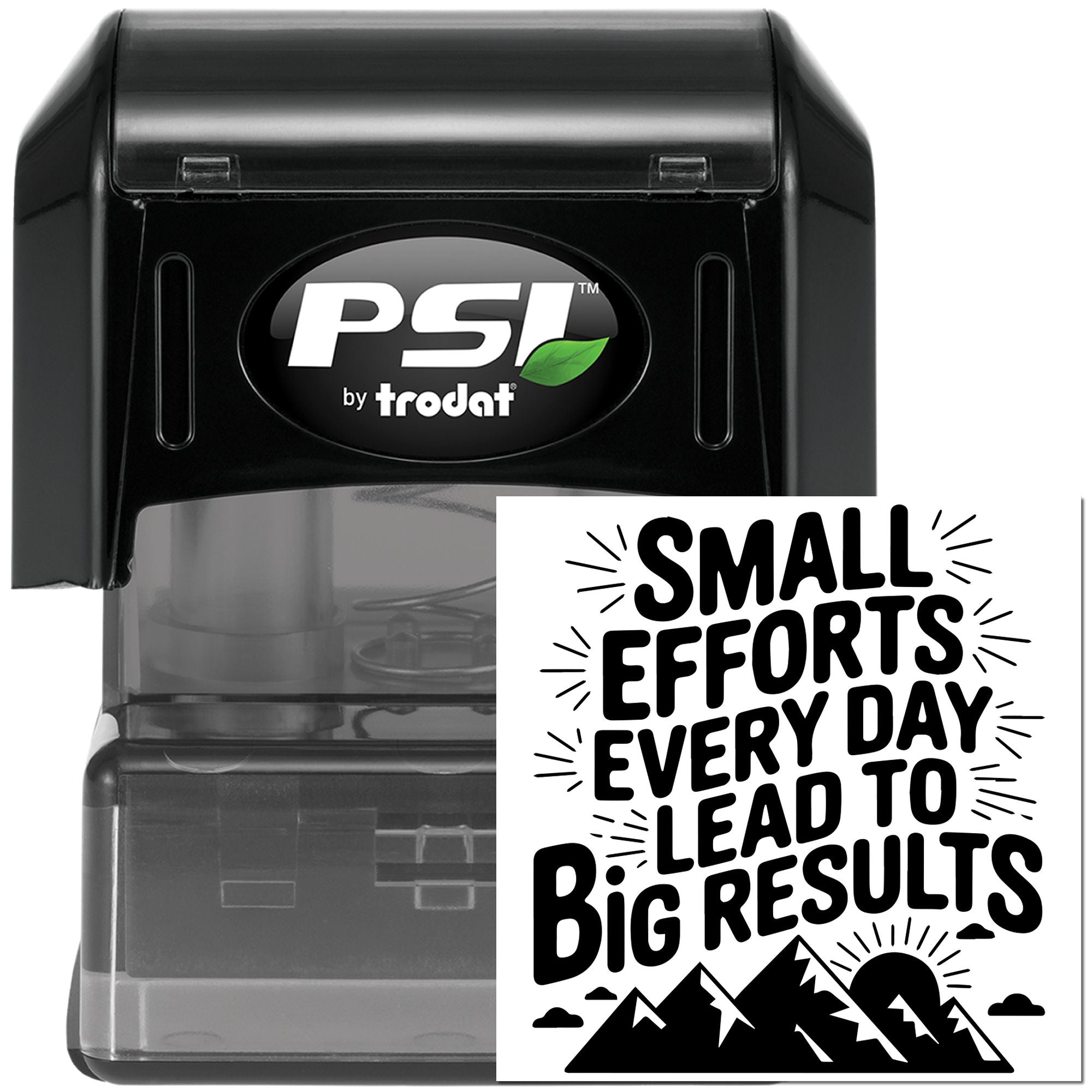 Pre-Inked Small Steps Matter Craft Stamp