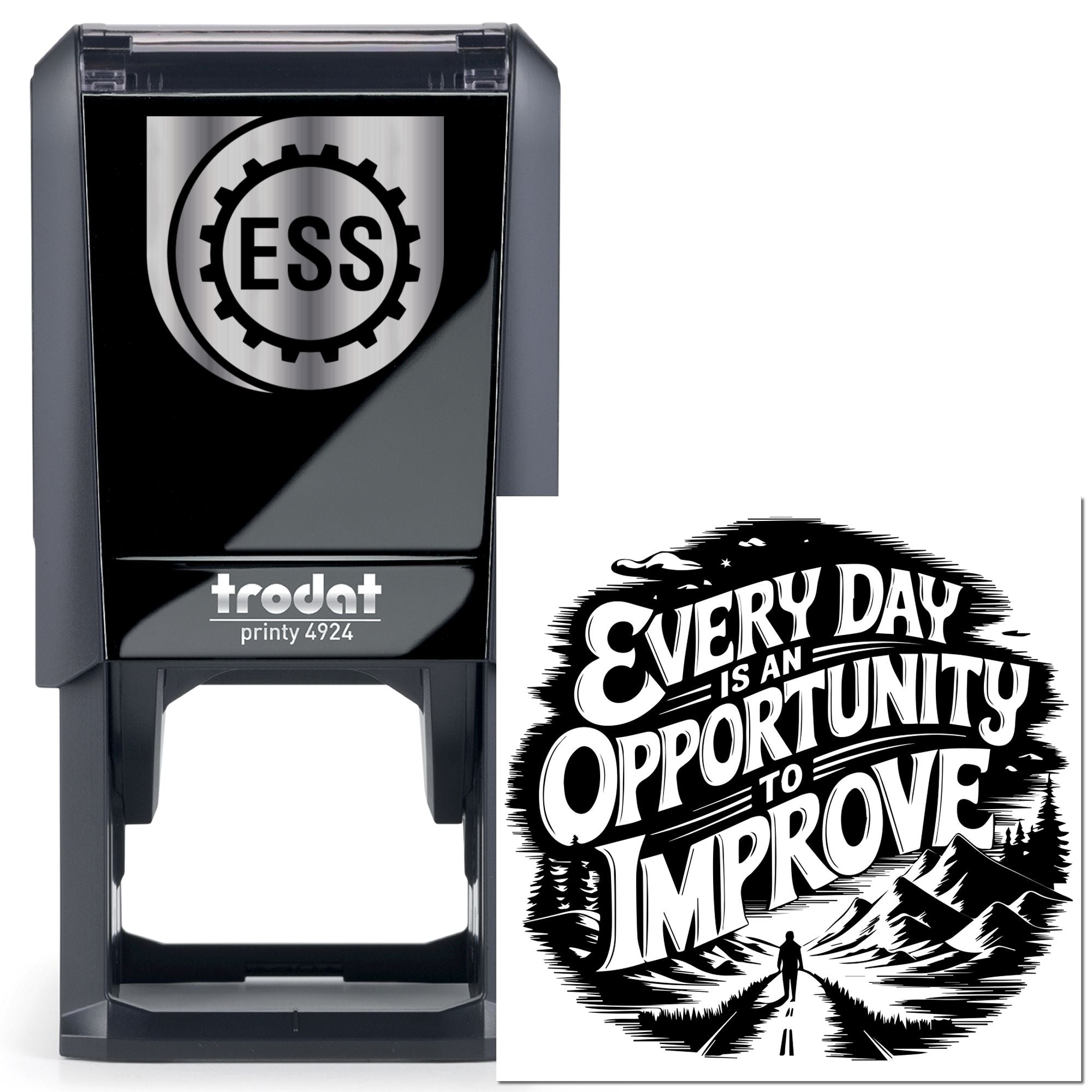 Self-Inking Motivational Quote Crafting Stamp