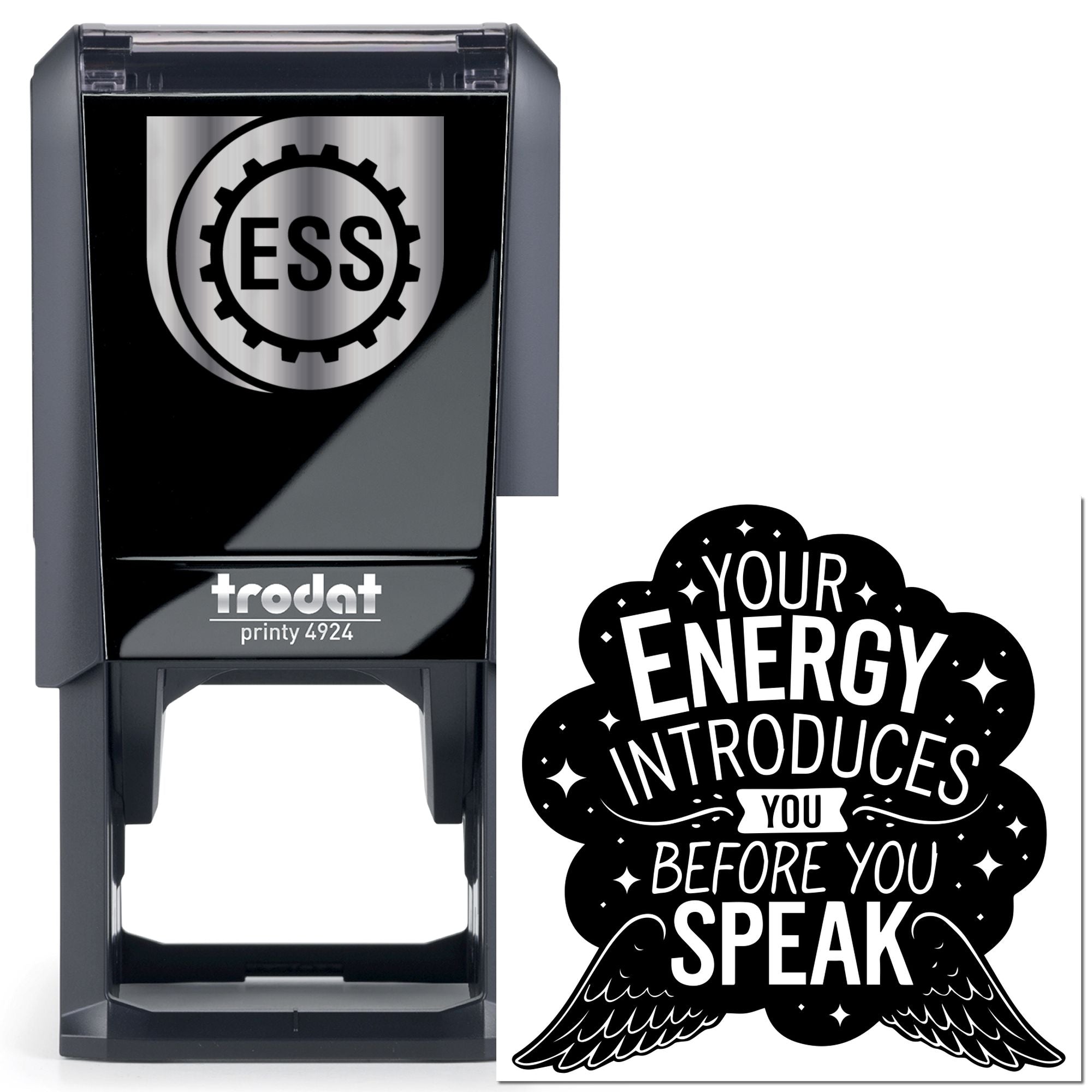 Self-Inking Energetic Introduction Paper Craft Stamp