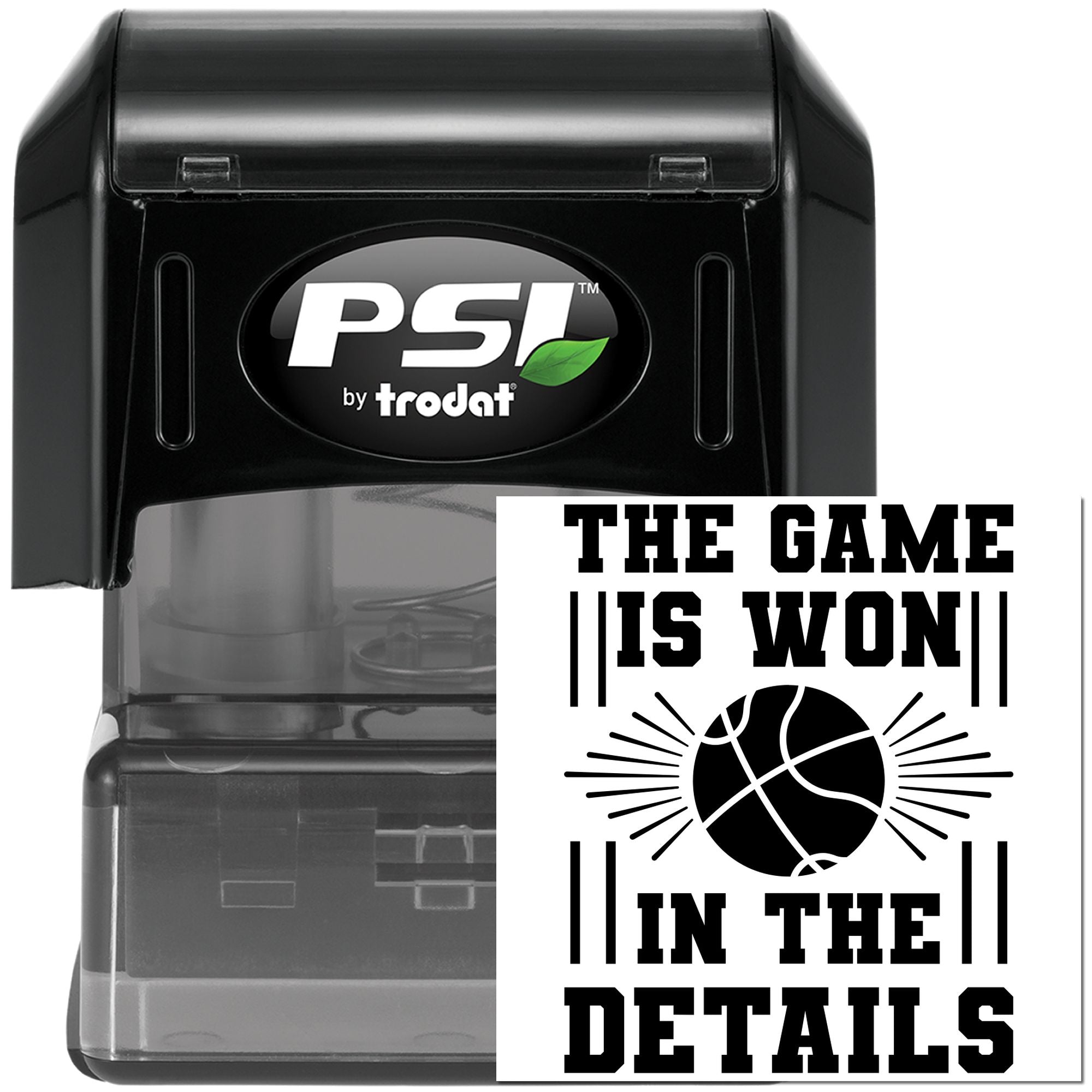 Pre-Inked Details Win Games Paper Craft Stamp