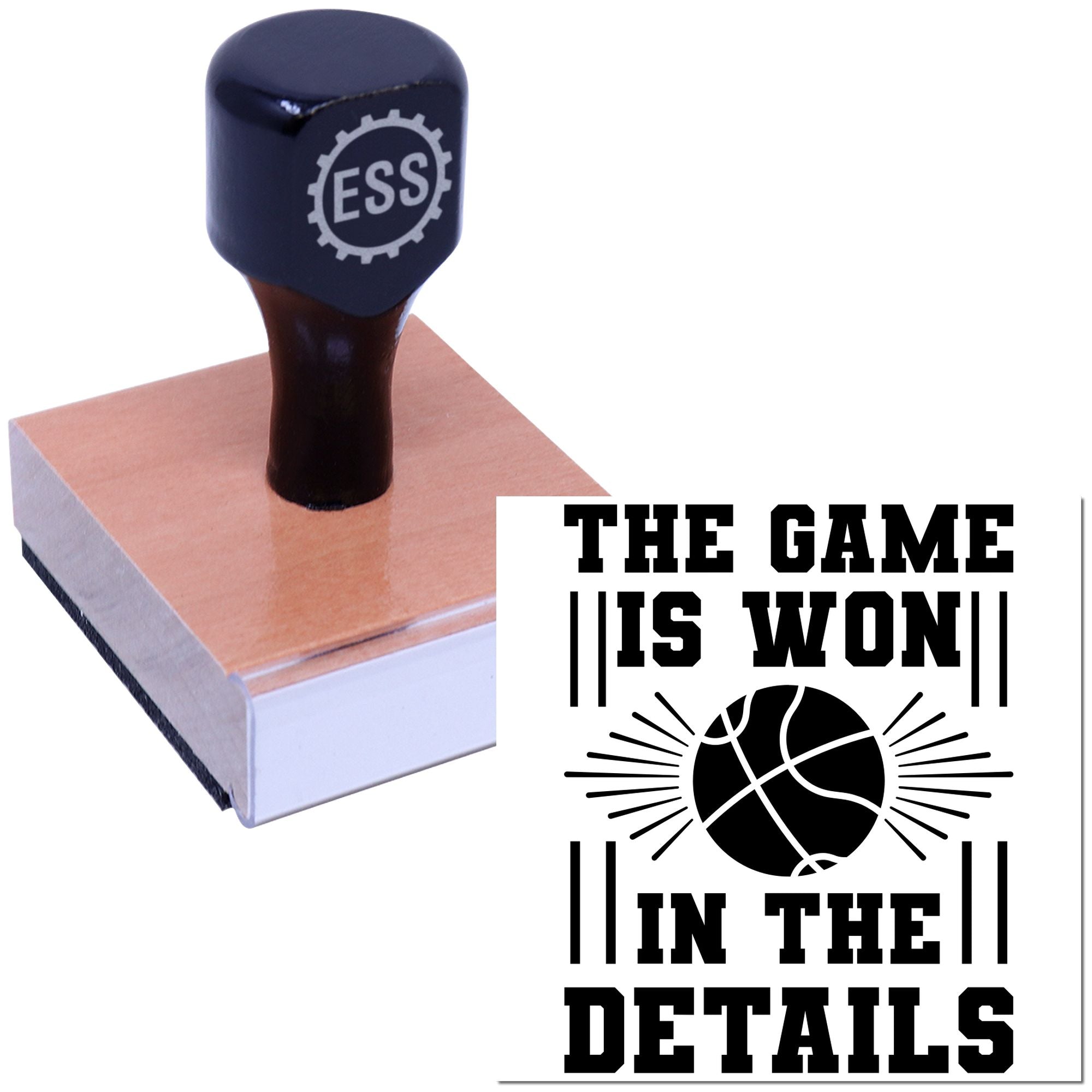 Details Win Championships Paper Craft Rubber Stamp