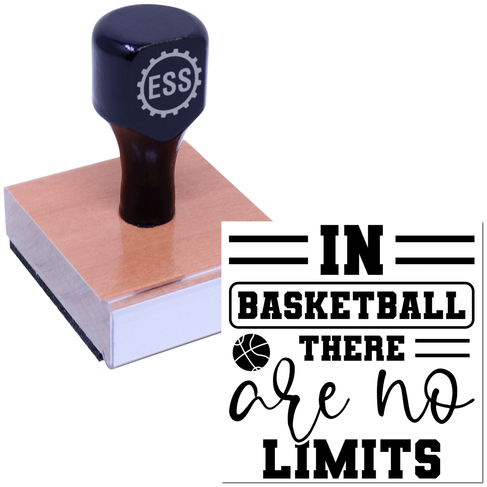 Limitless Court Dreams Note Card Rubber Stamp