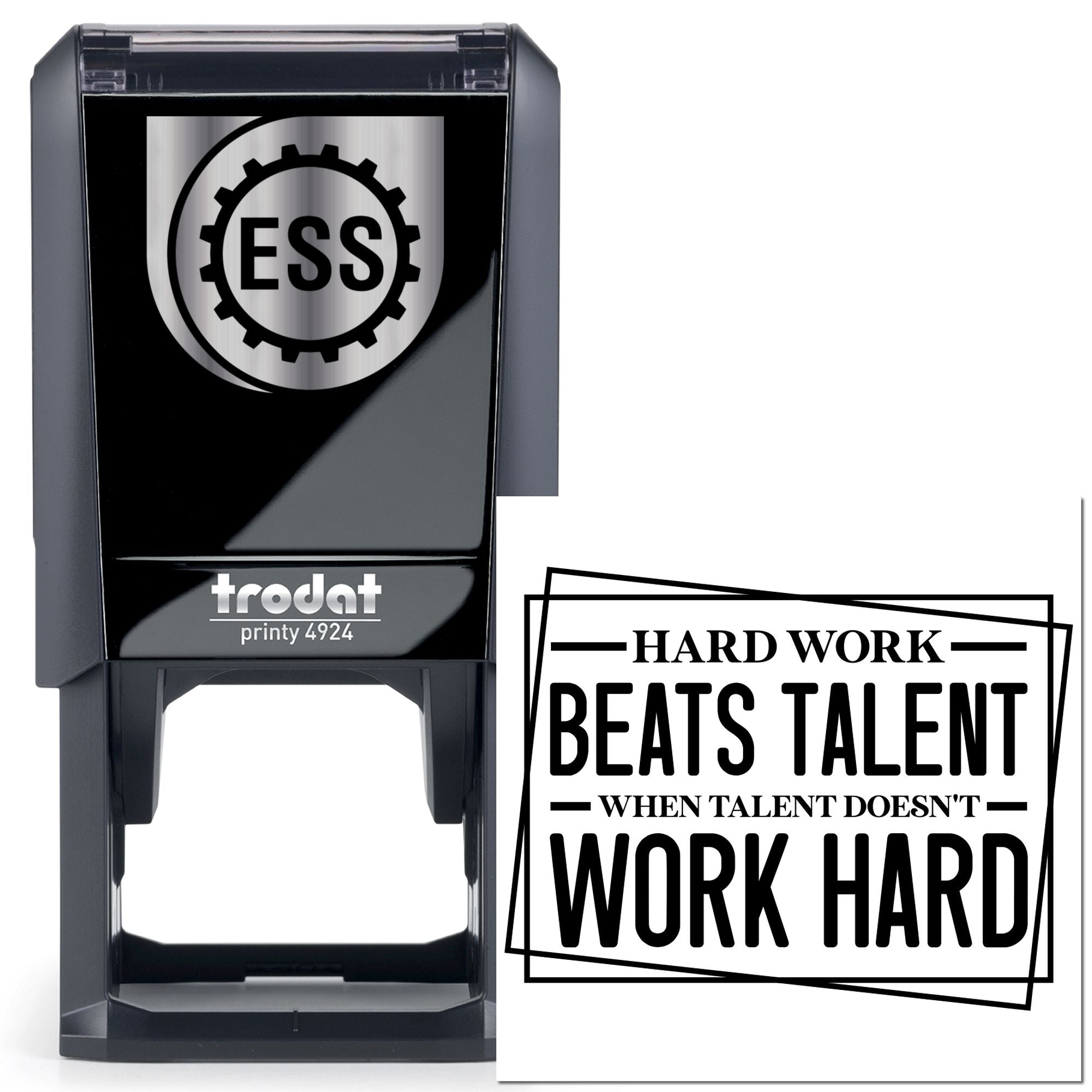 Self-Inking Motivational Poster Note Card Stamp