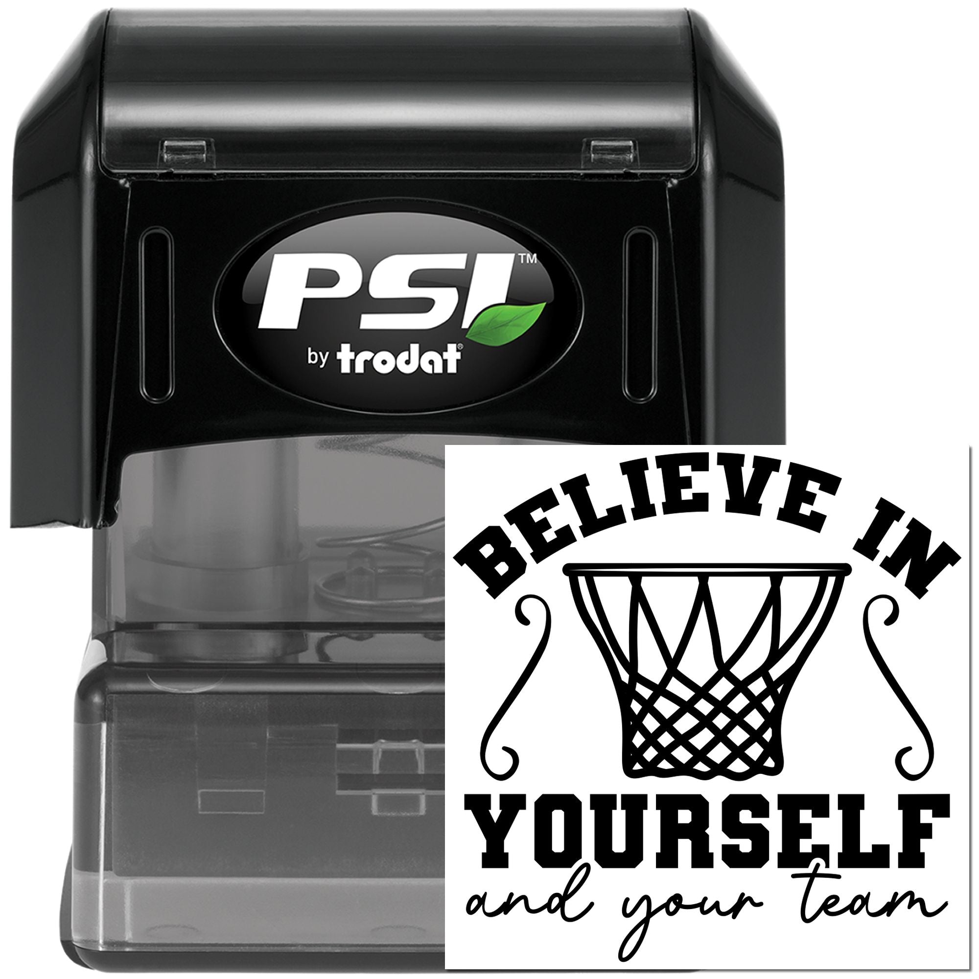 Pre-Inked Believe In Yourself Postcard Stamp