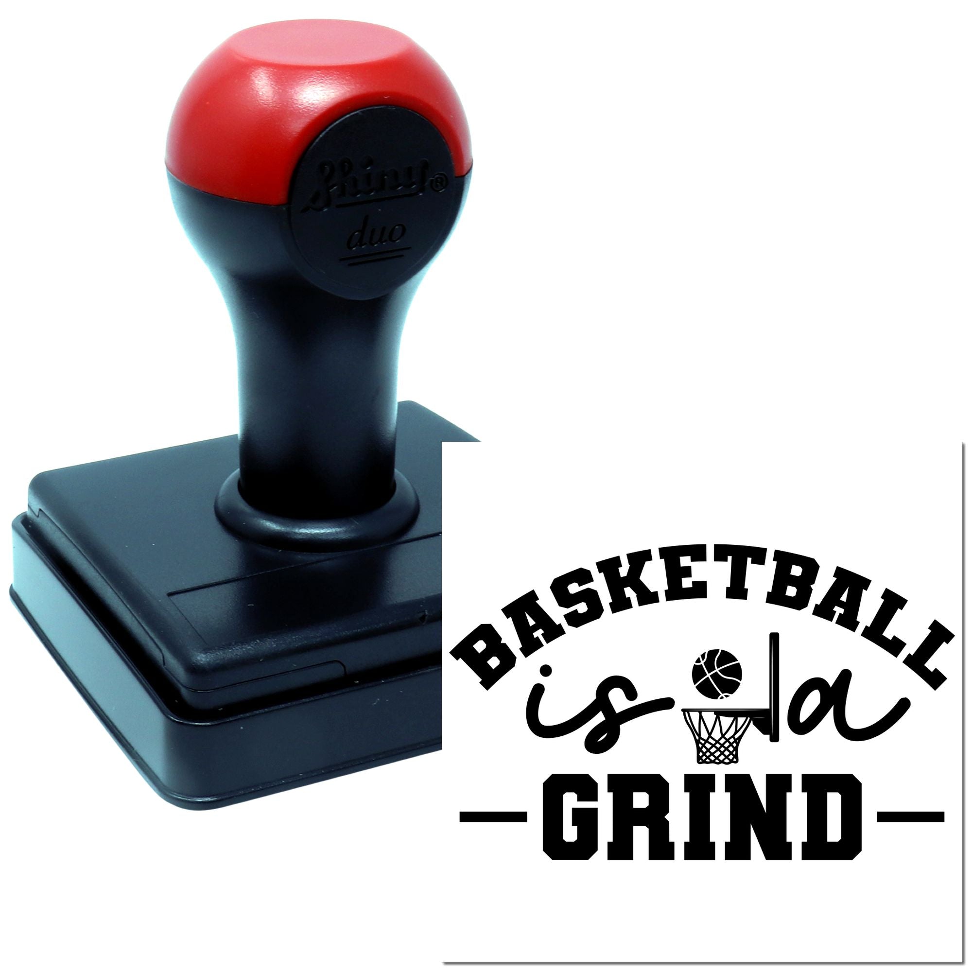 Duo Basketball Is A Relentless Grind Hand Stamp