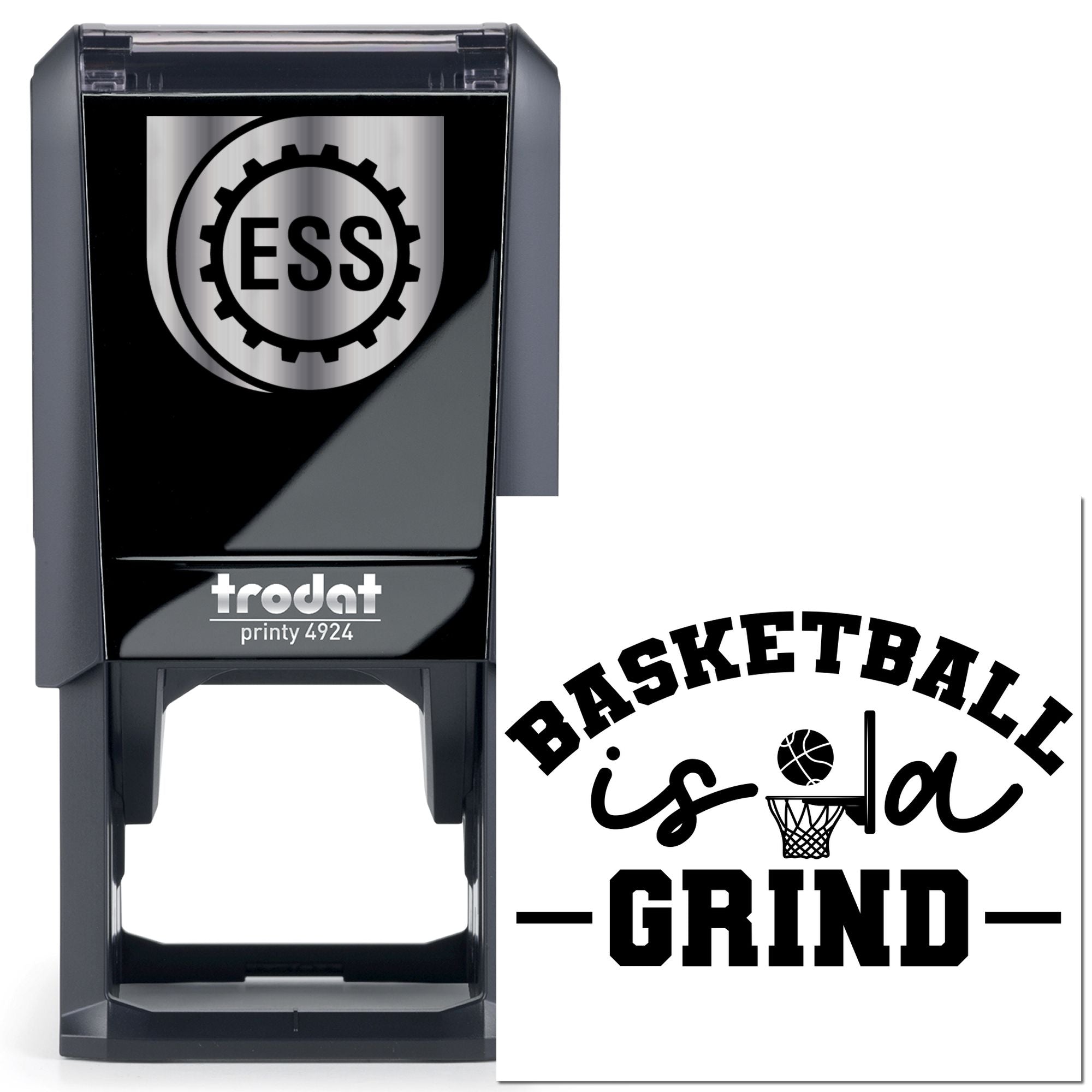 Self-Inking Basketball Grind Crafting Stamp