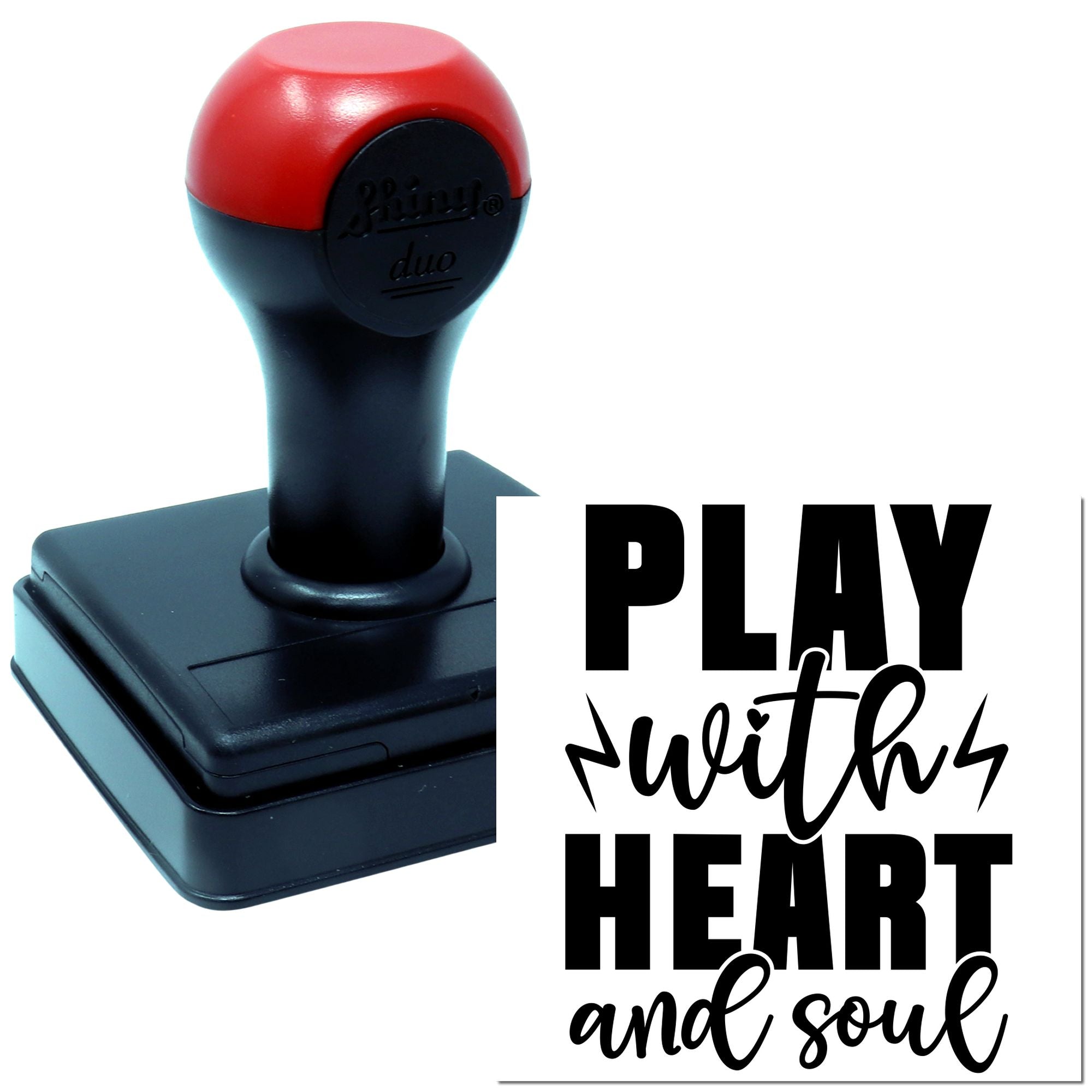 Duo Play With Heart And Soul Hand Stamp