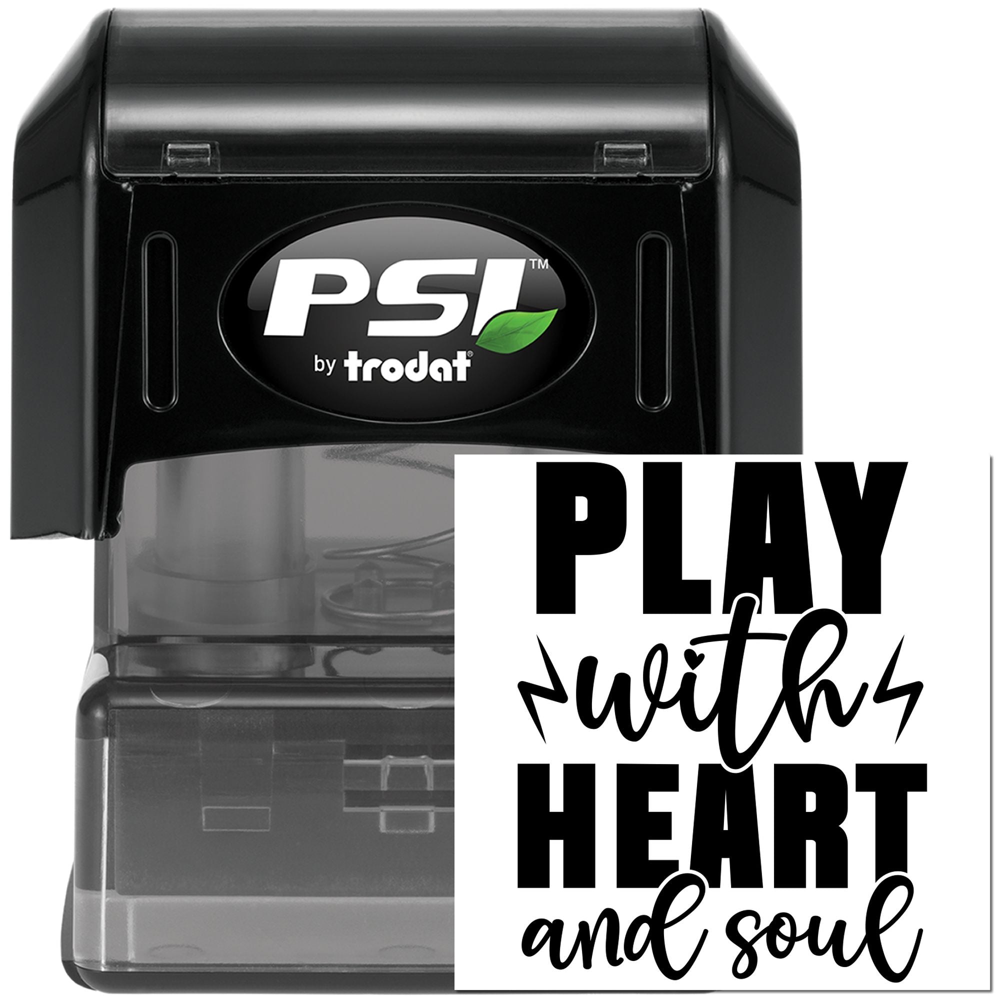 Pre-Inked Play With Heart Card Making Stamp