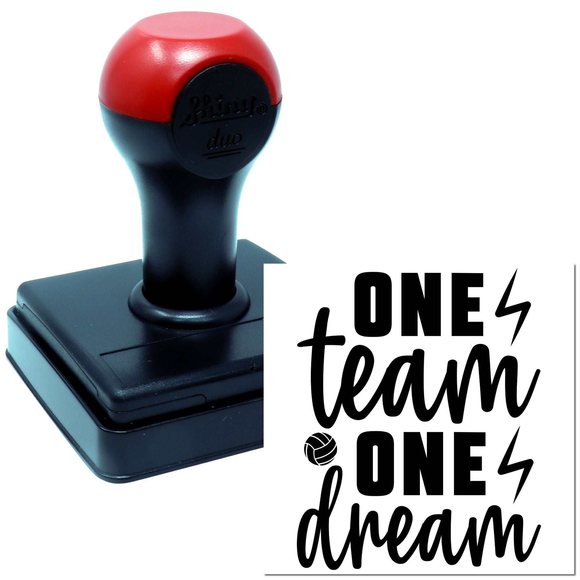 Duo One Team One Dream Volleyball Hand Stamp