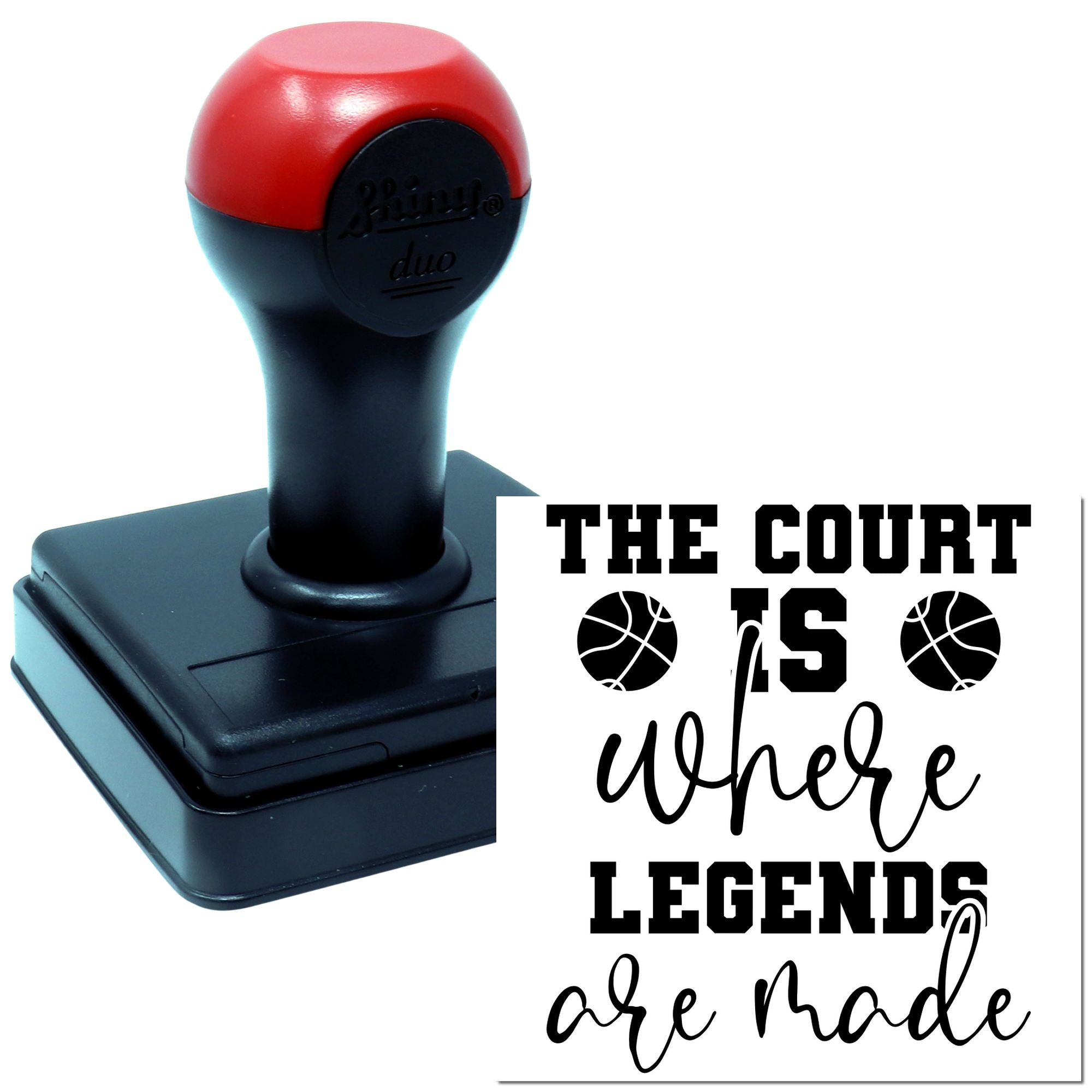 Duo Where Basketball Legends Are Made Hand Stamp
