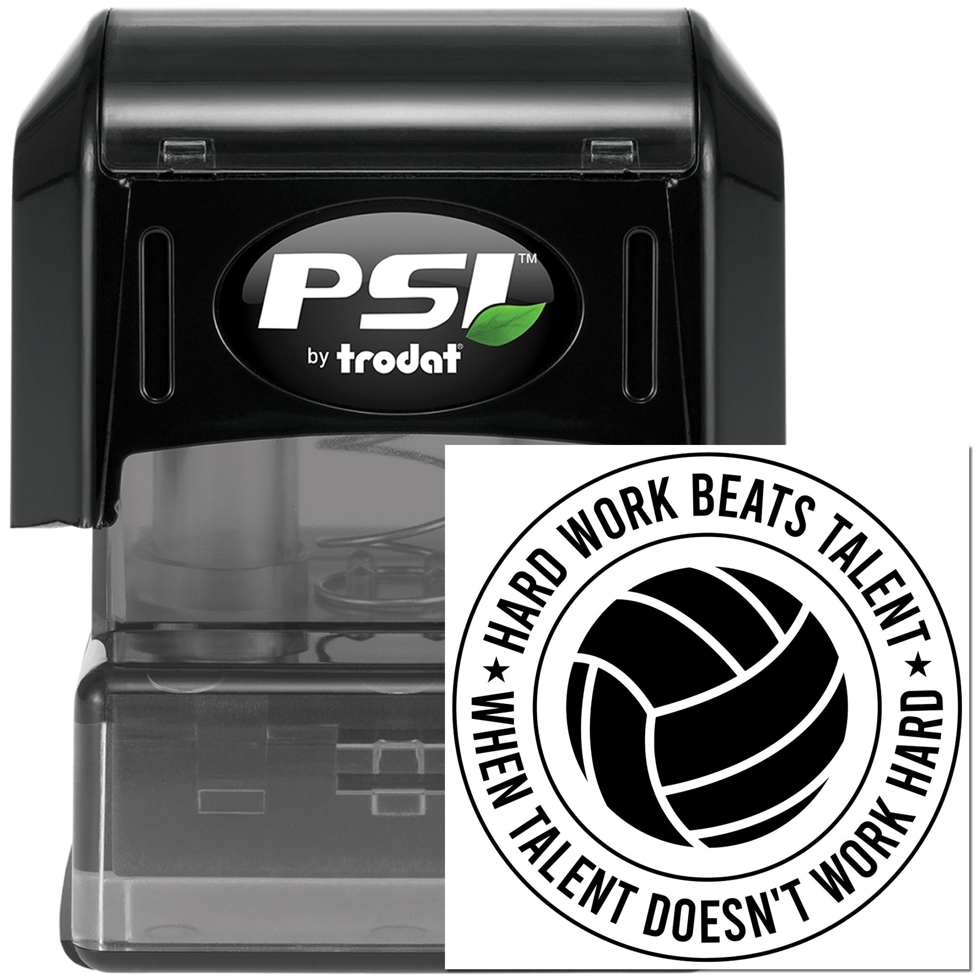 Pre-Inked Hard Work Wins Cardmaking Stamp